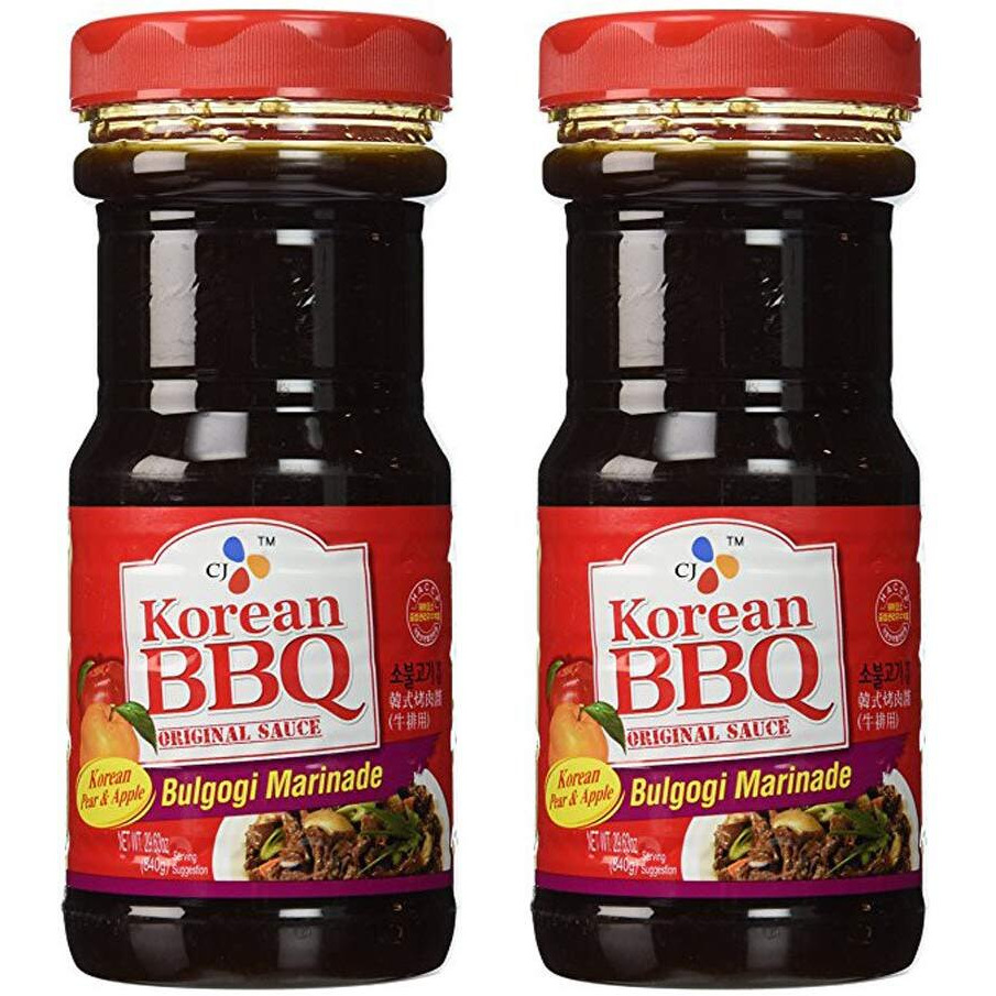 [ Pack Of 2 ] Cj Bulgogi Marinade Korean Bbq Sauce, 29.63 Ounce Bottles