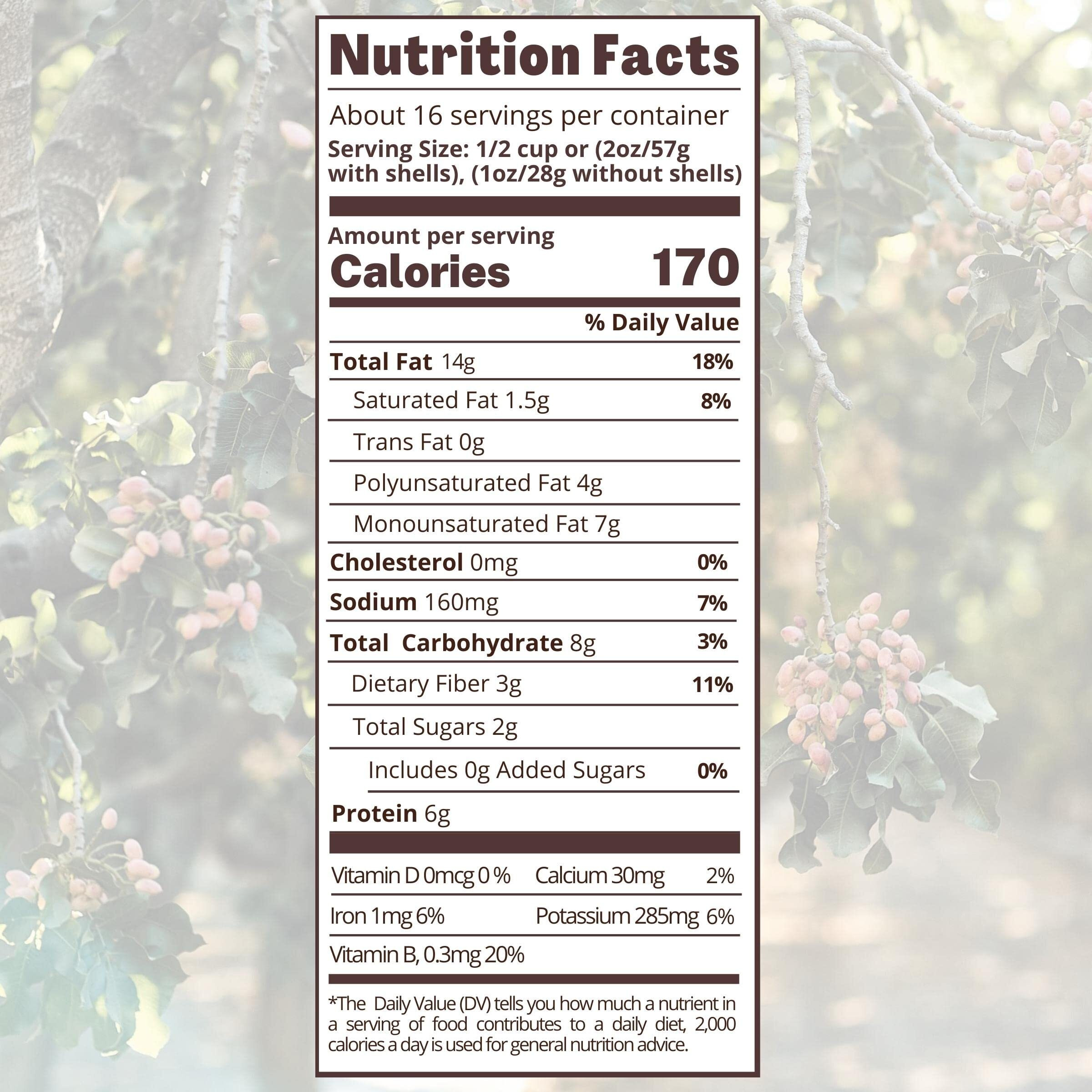 Nichols Farms California Pistachios Roasted Salted, Organic With Sea Salt, 32-Ounce Bag