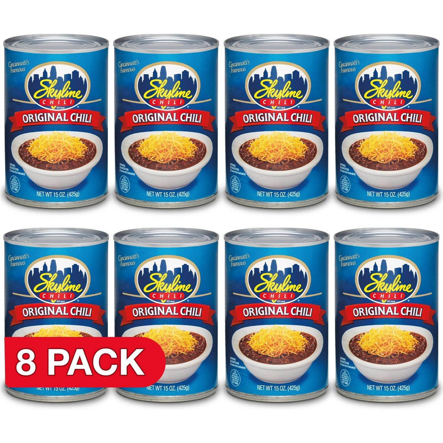 Skyline Chili 15 Oz Cans 8-Pack