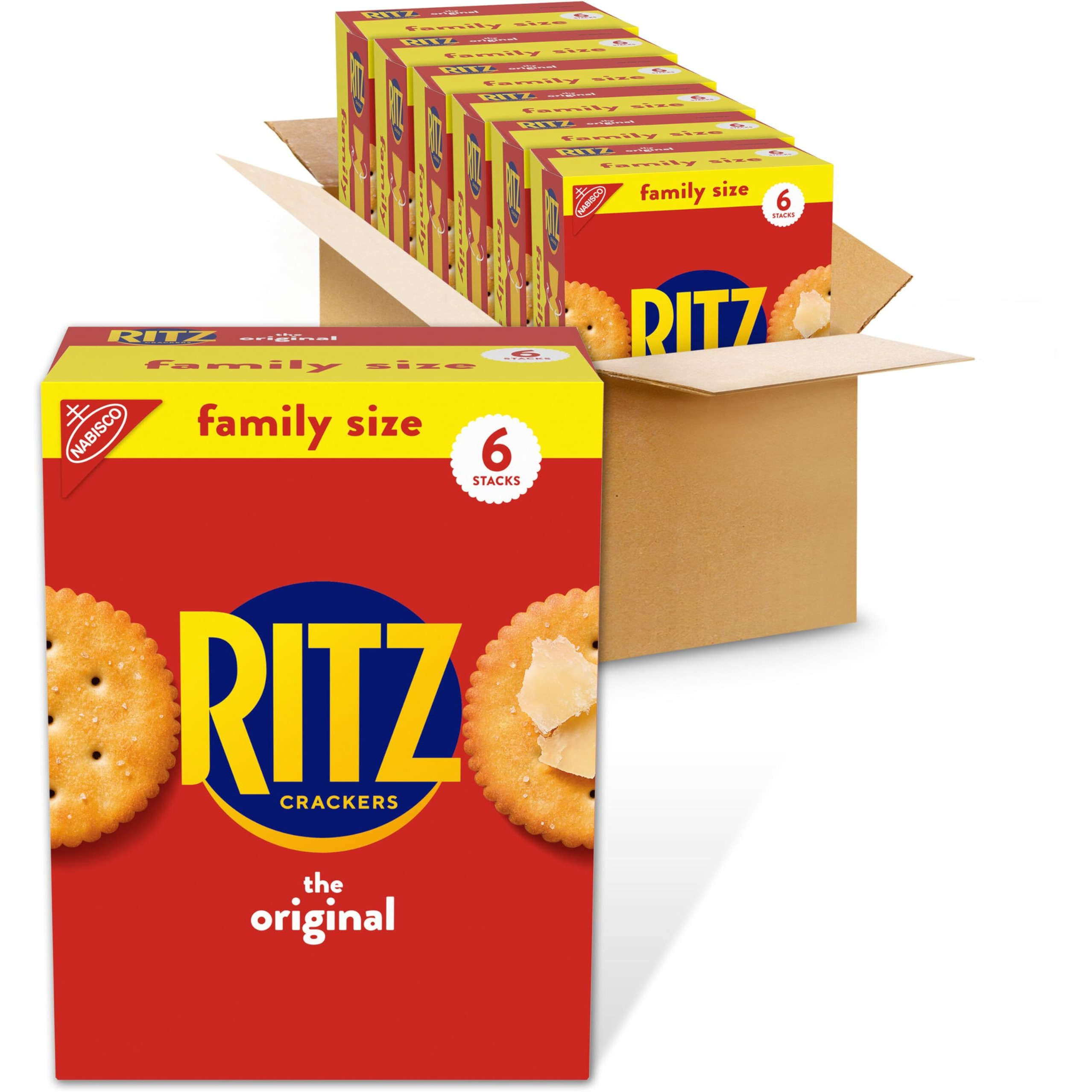 Ritz Original Crackers, Family Size, 6 - 20.5 Oz Boxes