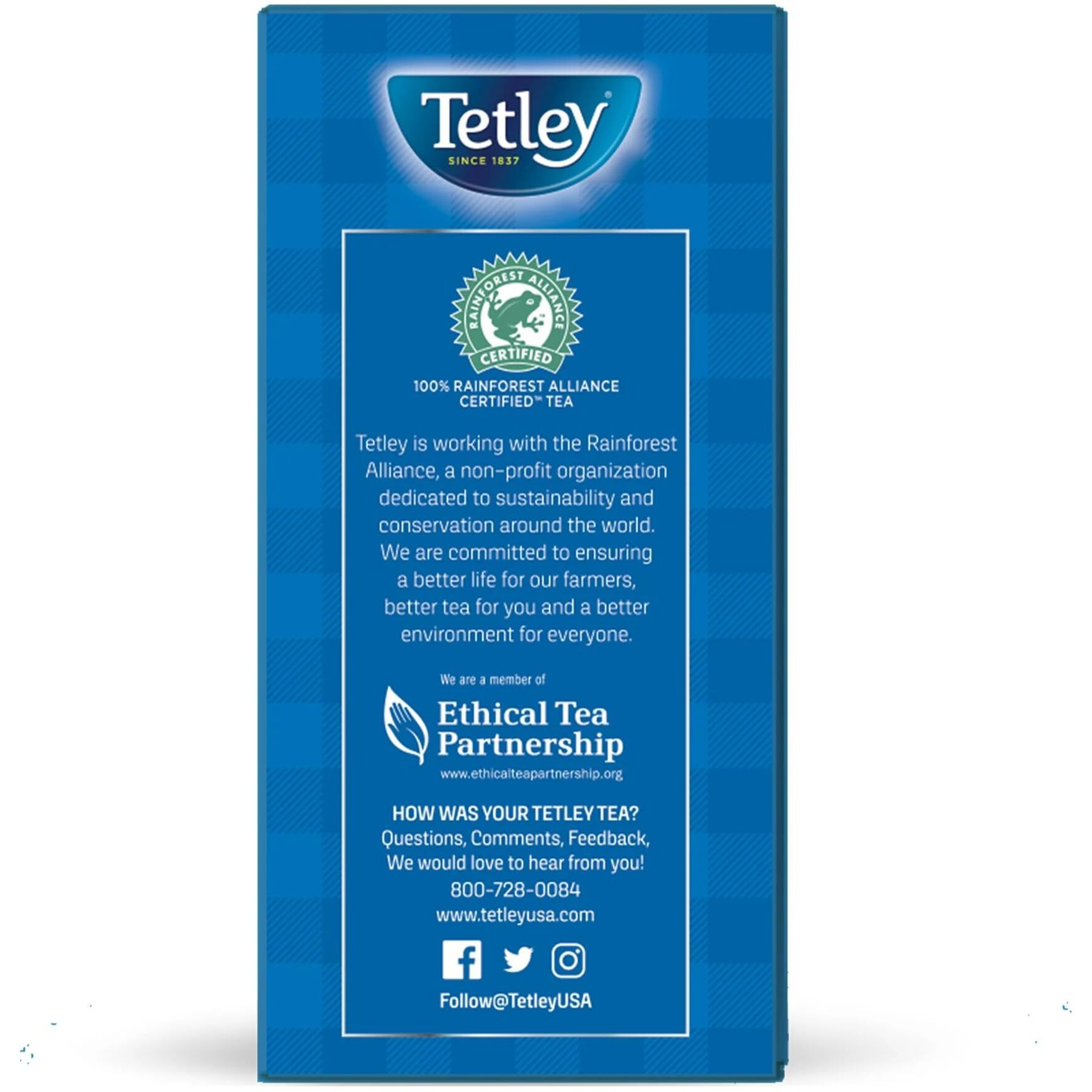 Tetley, Decaffeinated Classic Black Tea Bags, 72 Count