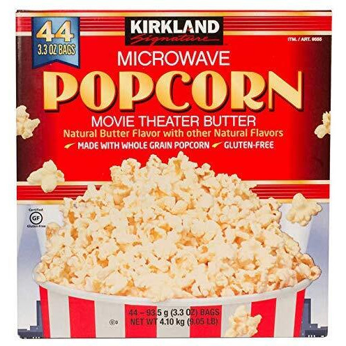 Kirkland Signature Microwave Popcorn, 3.3 Oz, 44 Count (Family Bundle)