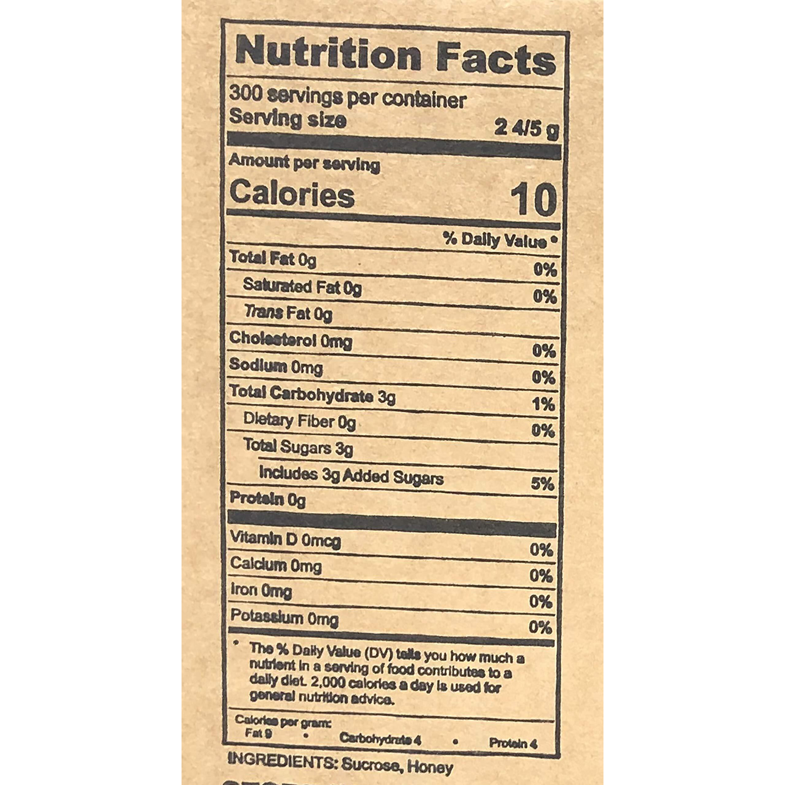 Bee My Honey Pure Granulated Honey Packets 300 Individual Packets