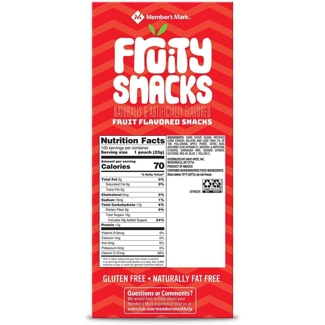 Member's Mark Fruity Snacks, 0.80 Ounce (100 Count)