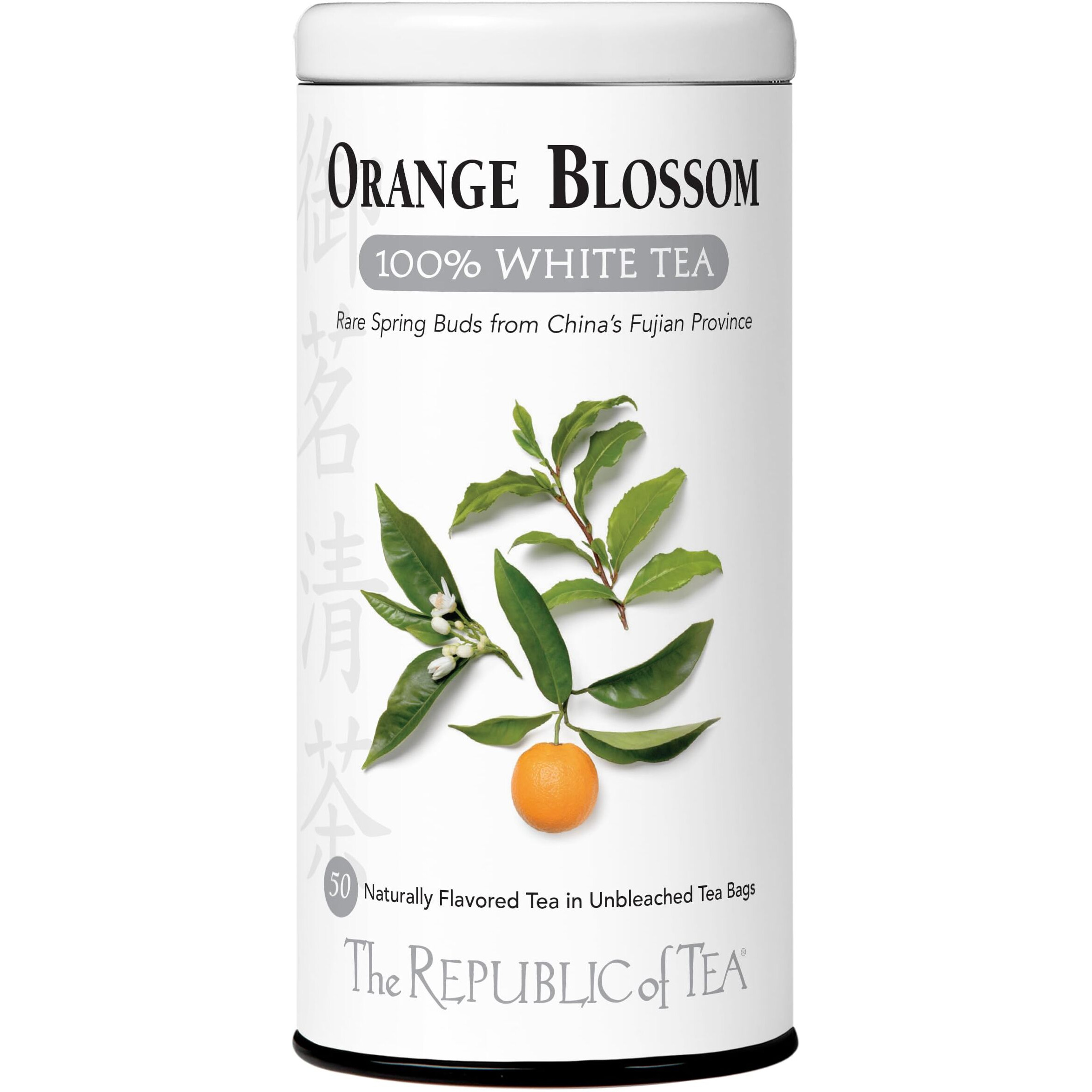 The Republic Of Tea Orange Blossom White Tea, 50-Count