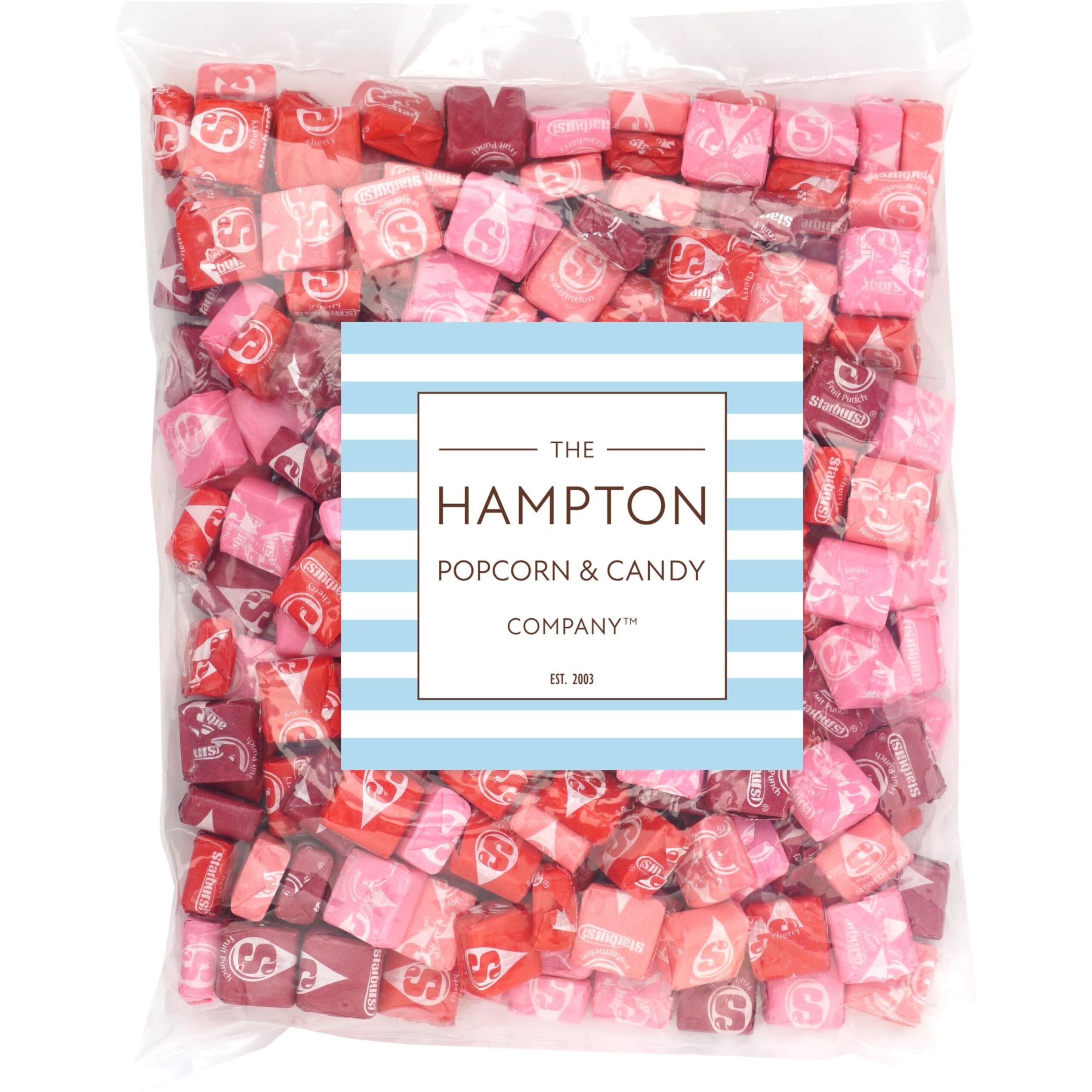 Starburst Fav Reds Fruit Chews Candy, 3Lb Bulk Bag (Approx. 270 Pieces) Red & Pink Starburst