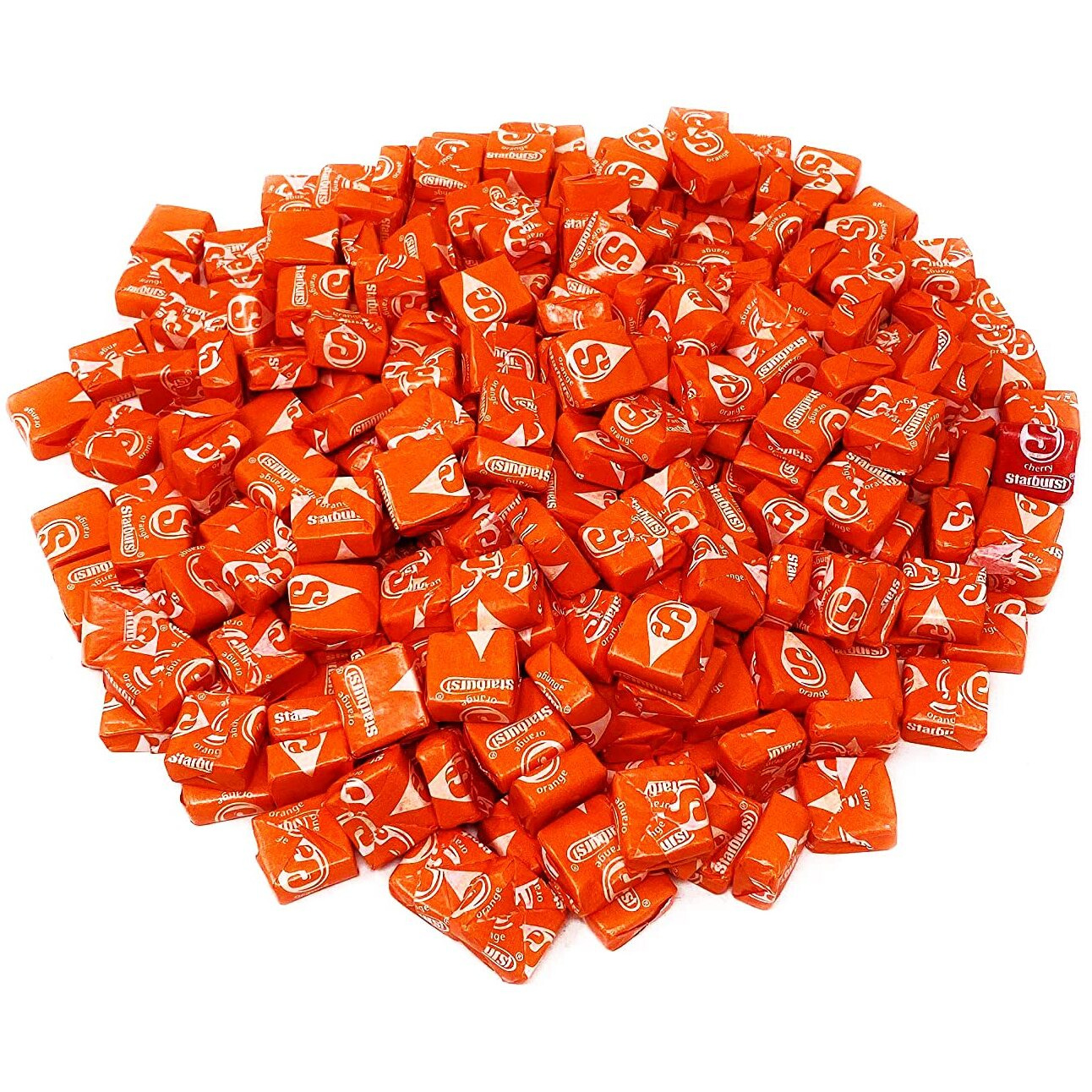 Holiday Special Starburst Orange Chewy Candy - 1.5 Lbs - All Orange Starburst Fruit Chews - Single Flavor Soft Candy Assortment Sharing Size Bulk Family Pack - Individually Wrapped, 24 Oz.