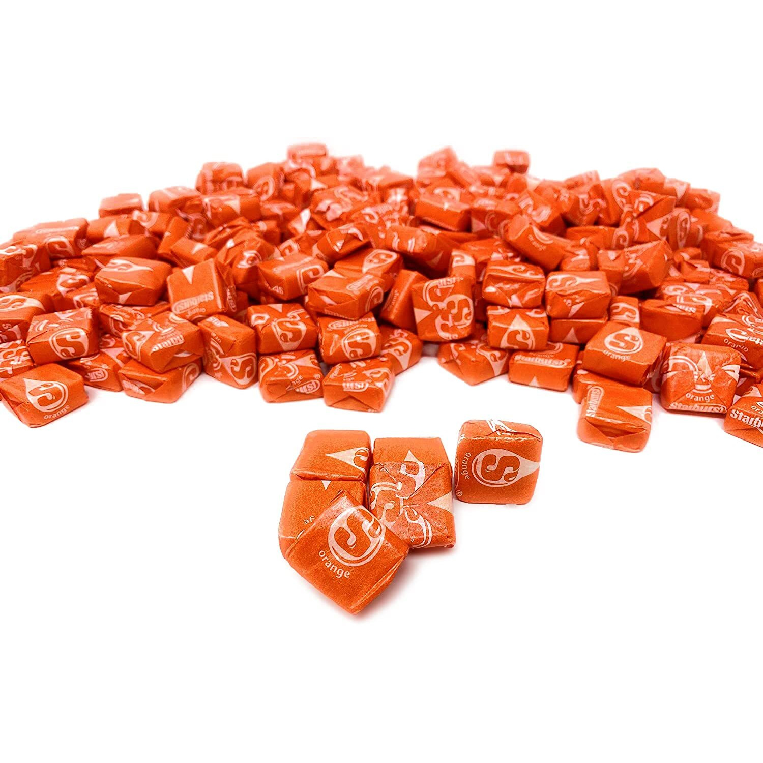 Holiday Special Starburst Orange Chewy Candy - 1.5 Lbs - All Orange Starburst Fruit Chews - Single Flavor Soft Candy Assortment Sharing Size Bulk Family Pack - Individually Wrapped, 24 Oz.