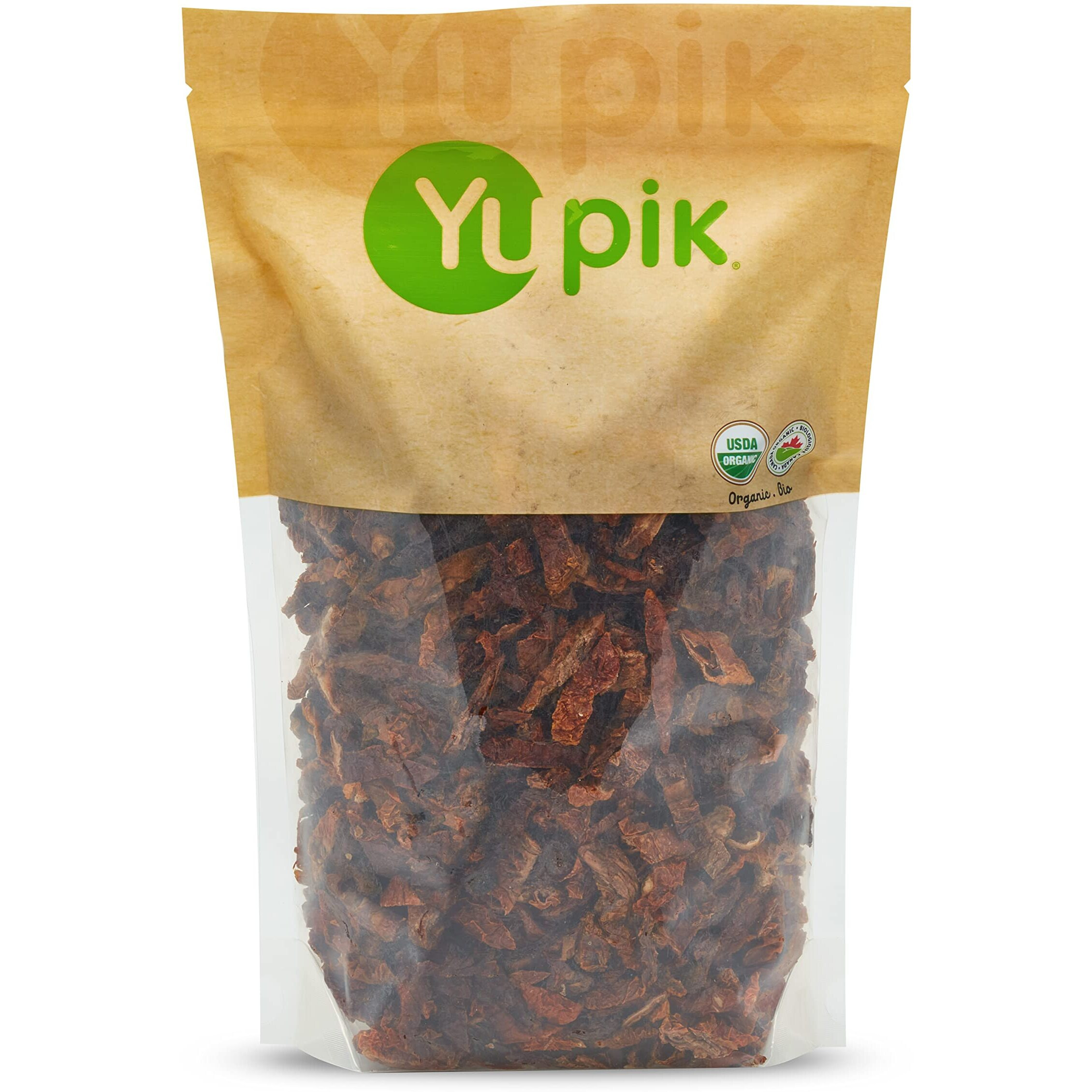 Yupik Organic Sundried Tomatoes, Julienne Slices, 2.2 Lb, Non-Gmo, Gluten-Free, Vegan, Kosher, Dehydrated Tomatoes, Sea Salted, Sulphites-Free, Source Of Fiber, Savory Ingredient, Ideal For Cooking