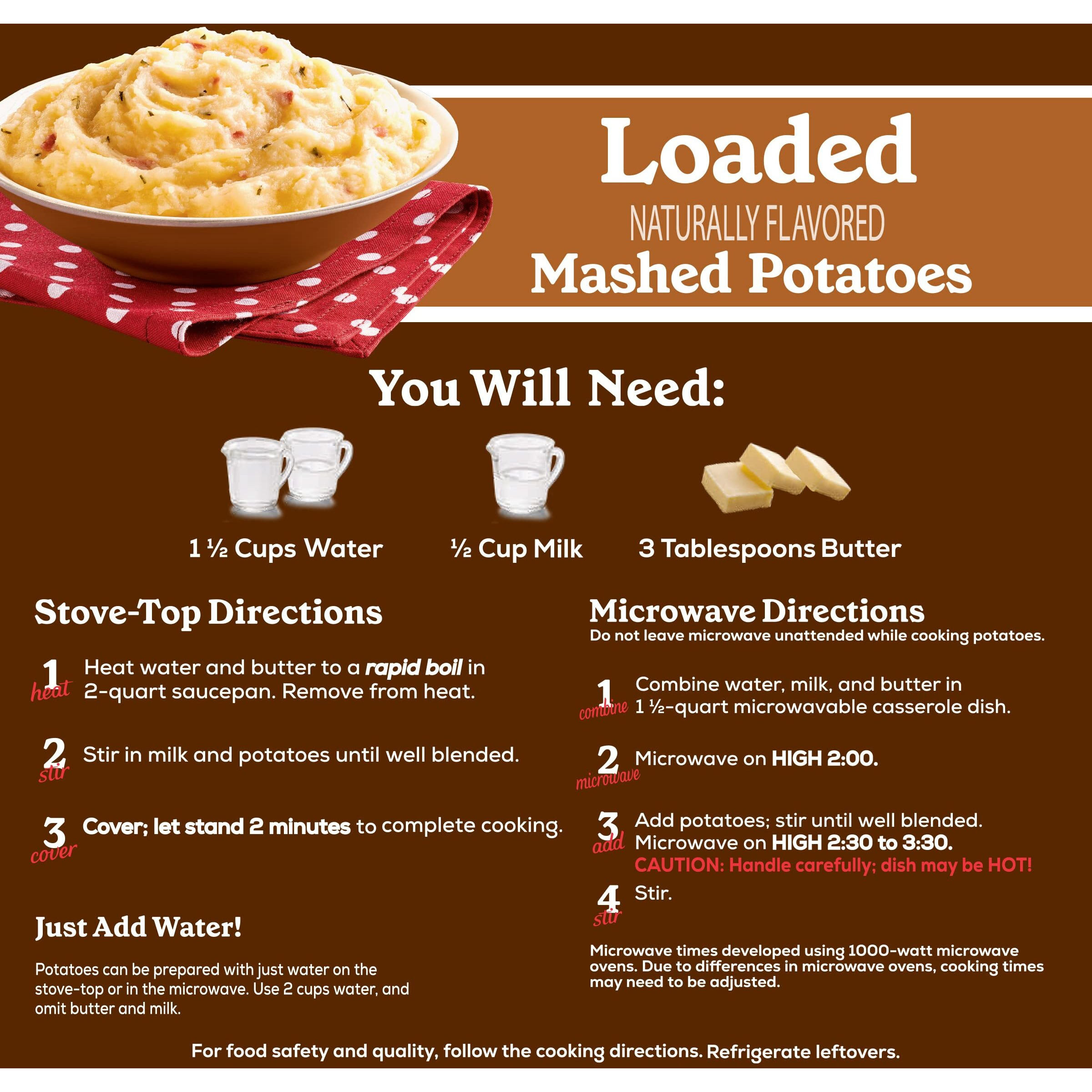 Betty Crocker Loaded Mashed Potatoes, 4 Ounces (Pack Of 8)