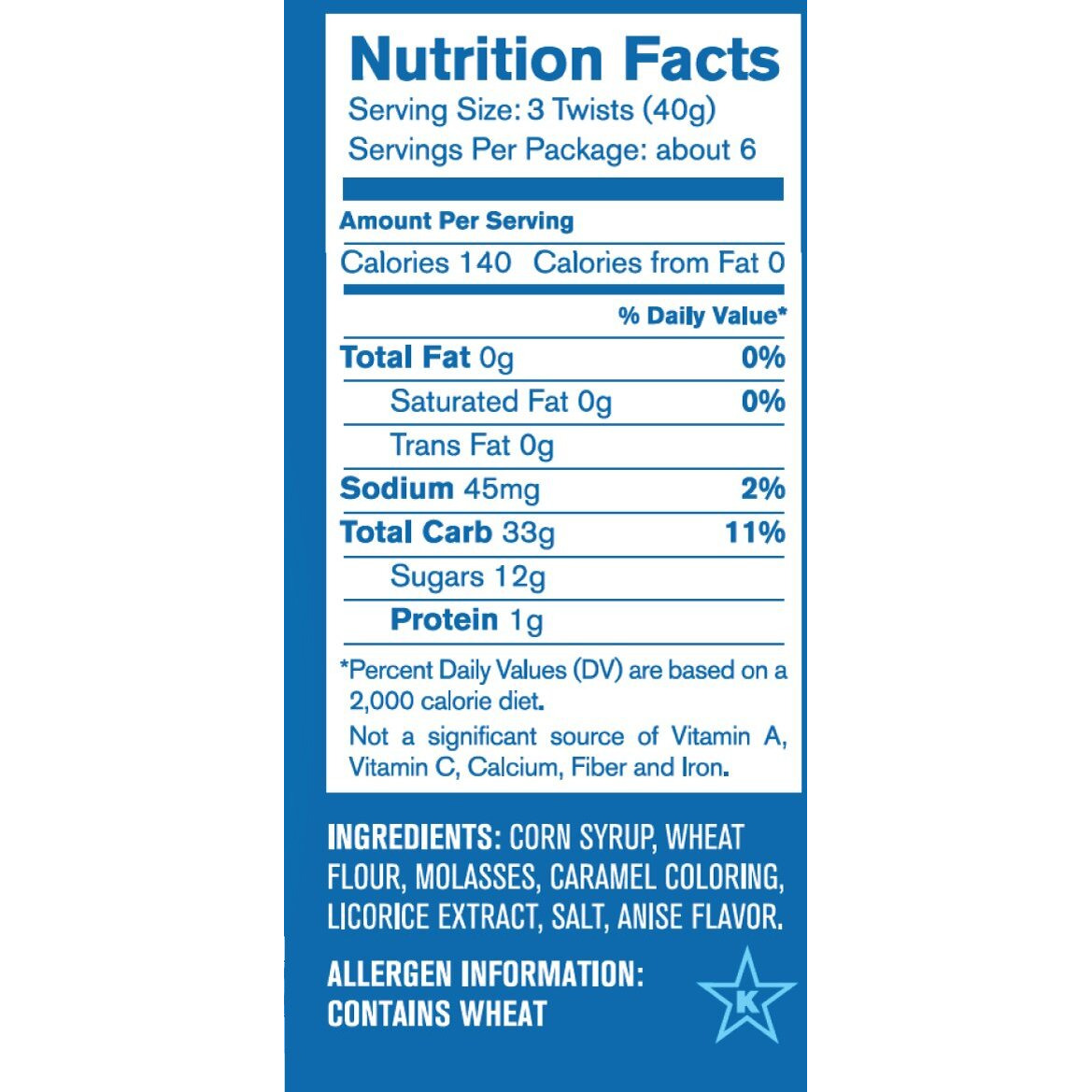 Red Vines Black Jumbo Licorice Twists 8Oz Bag (12 Pack)