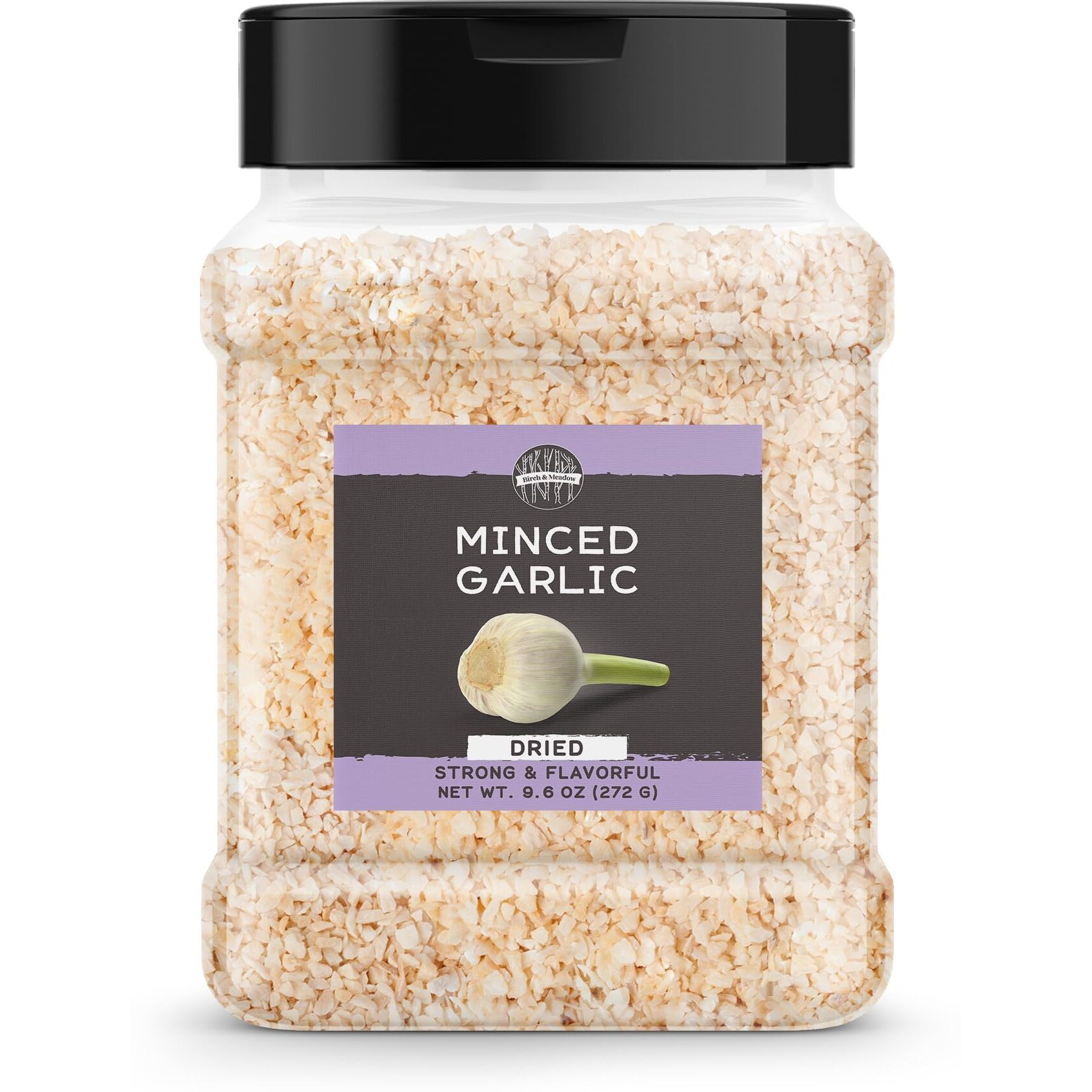 Birch & Meadow Dried Minced Garlic, 9.6 Oz, Kitchen Staple, Savory Flavor