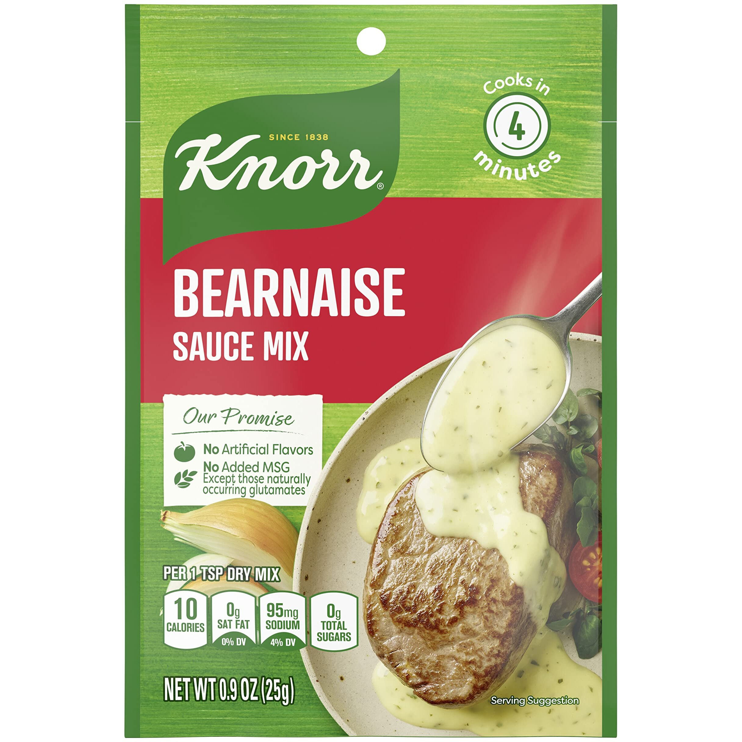 Knorr Sauce Mix Sauces For Simple Meals And Sides Bearnaise No Artificial Flavors, No Added Msg 0.9 Oz, Pack Of 24