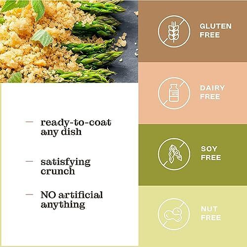 Katz Gluten Free Bread Crumbs Plain Unseasoned. Crispy Flavorful Coating. Perfect For Baking & Cooking. Kosher, Dairy Free, Soy Free, Nut Free. 12 Oz (Pack Of 6)
