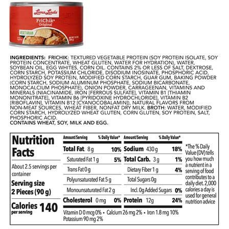 Loma Linda Frichik Original - Plant-Based Meat Alternative - 12.5 Oz Cans (Pack Of 8) - Versatile Vegan Protein For Delicious, Healthy Meals