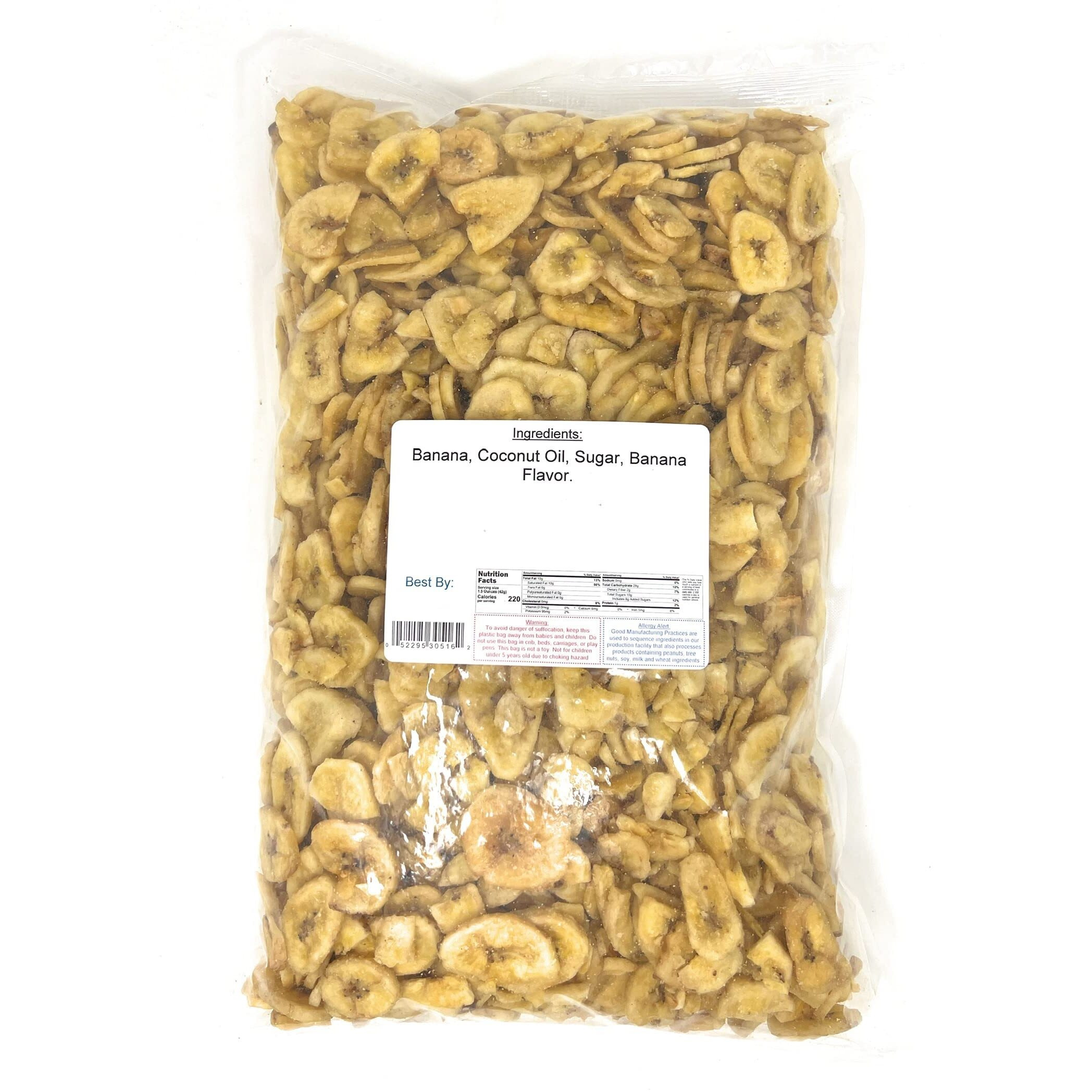 Yankee Traders Dried Chips, Banana, 3 Pound