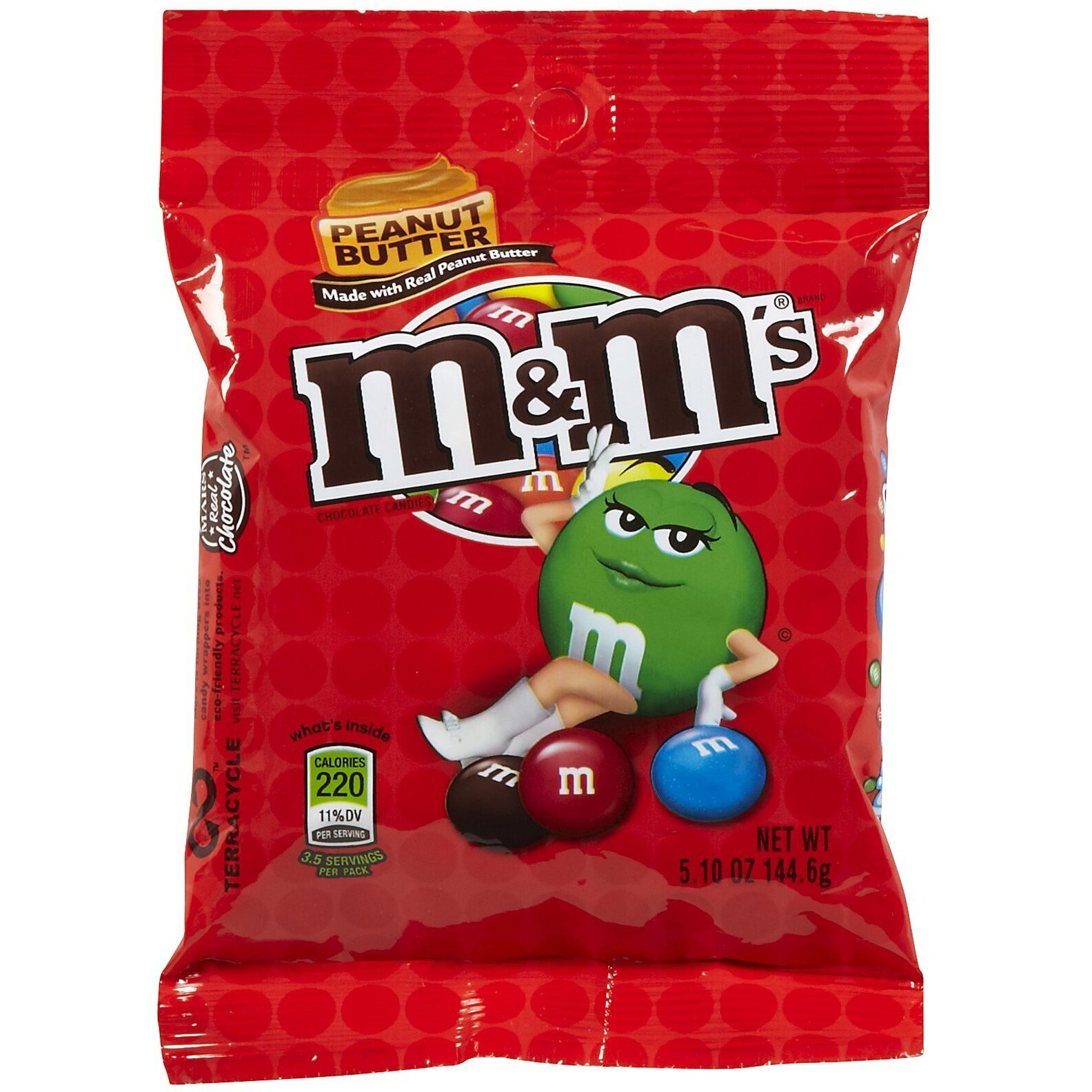 M&M's Peanut Butter Peg Pack - 5.1 Oz