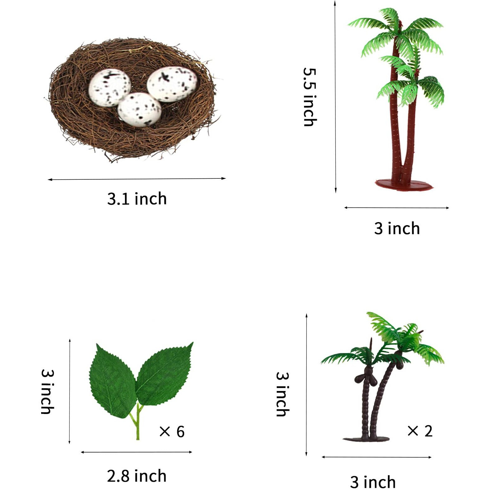 Dinosaur Cake Toppers With Dinosaur Eggs Leaves Trees Cake Decorations For Birthday Party Dinosaur Theme Party
