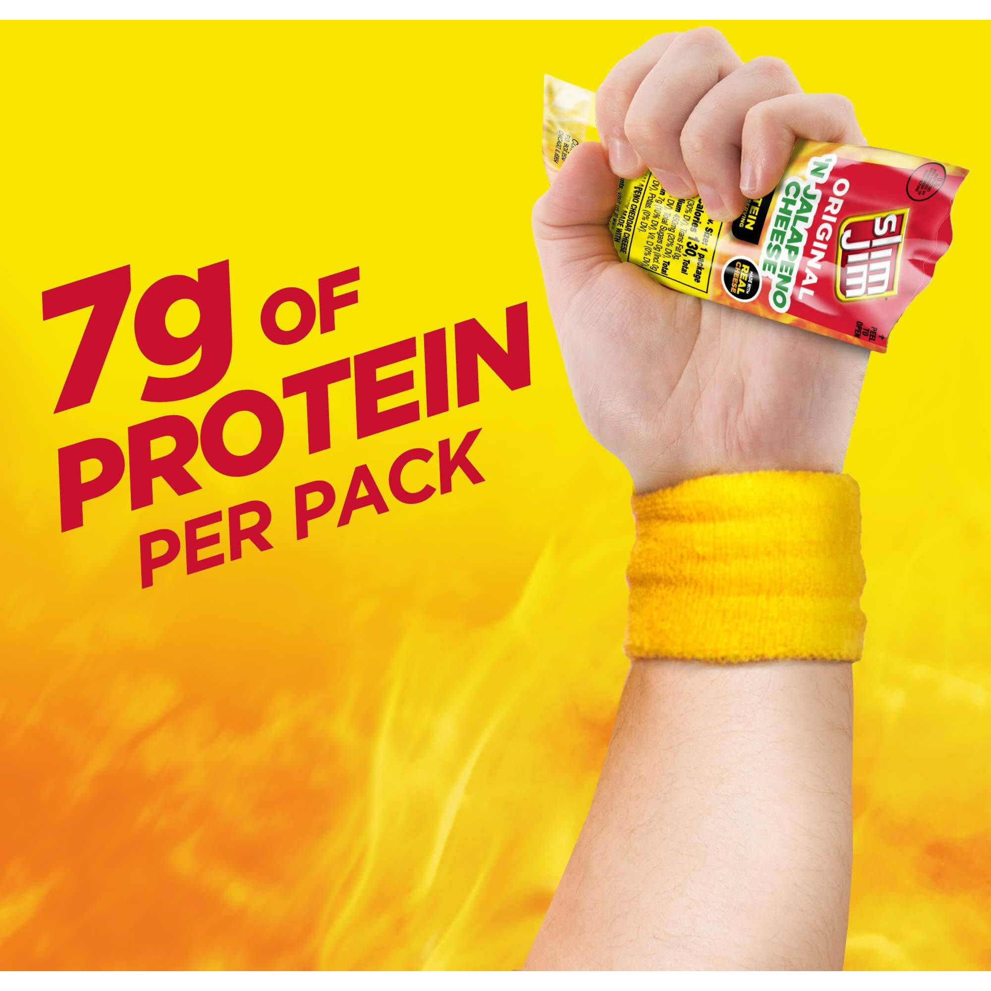 Slim Jim Original Beef Snack Stick 'N Jalapeno Cheese, 1.5 Oz