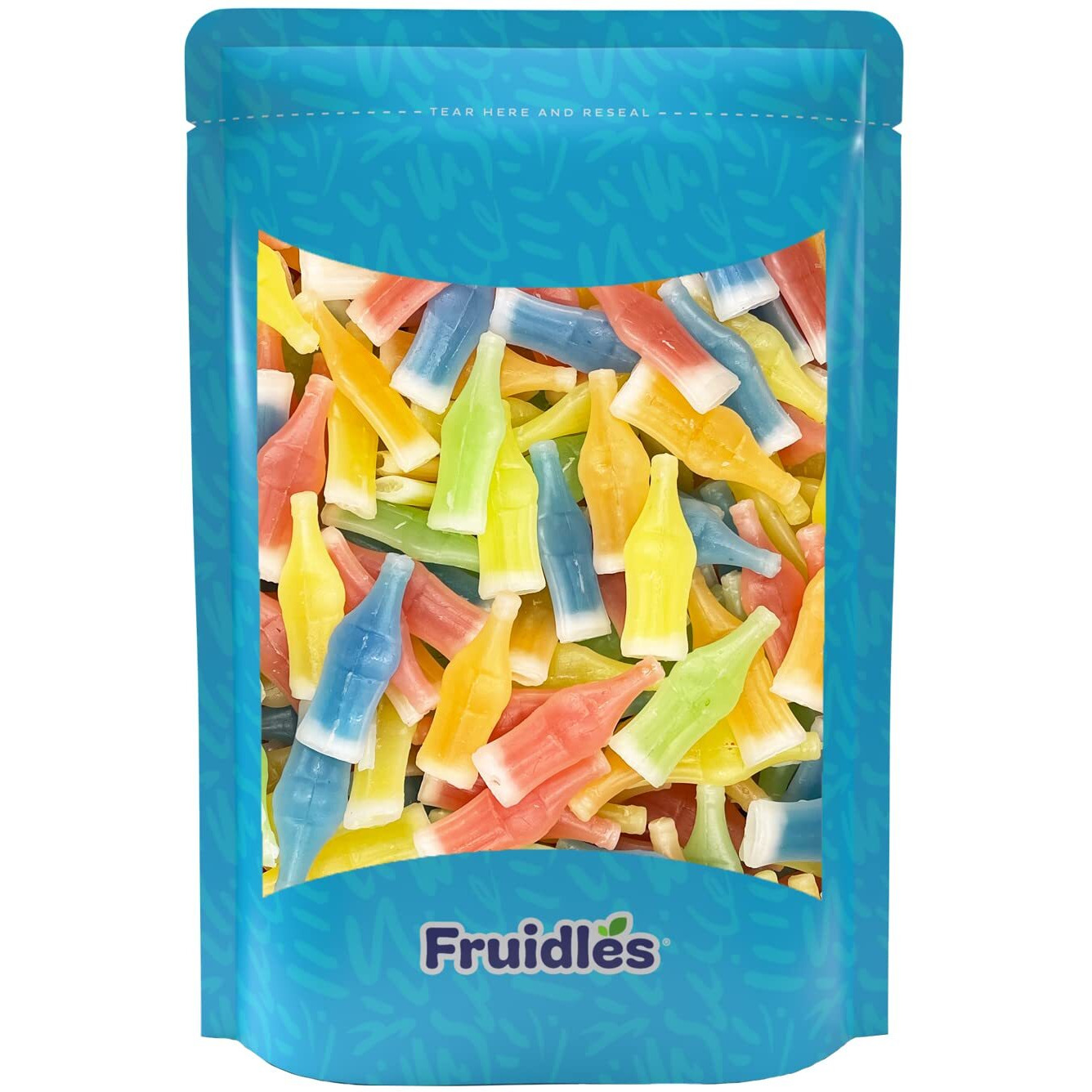 Fruidles Original Wax Bottles Candy Drinks, Liquid Filled Mini Drinks, Party Favorite Treats (1 Pound)