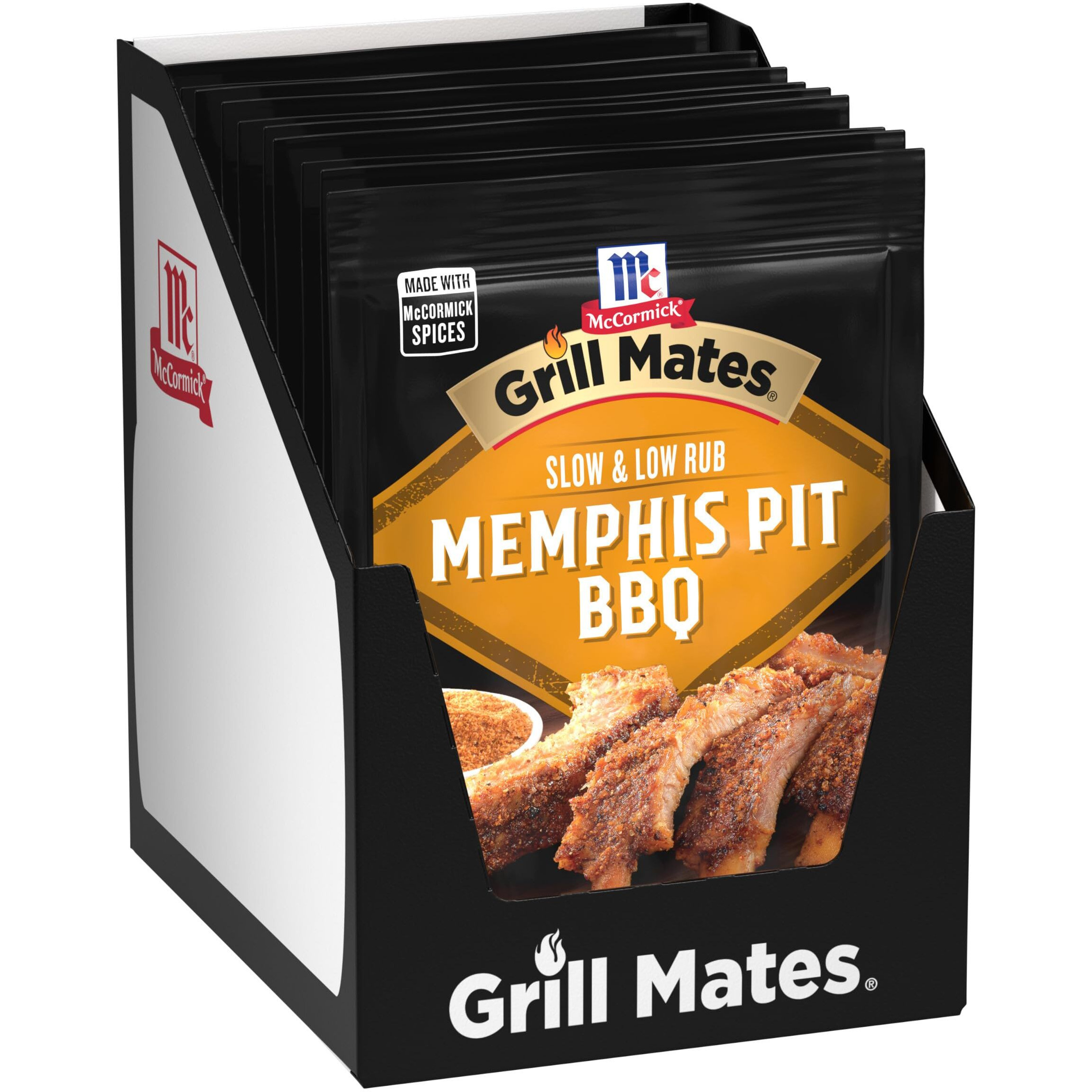 Mccormick Grill Mates Slow & Low Memphis Pit Bbq Rub, 2.25 Oz (Pack Of 10)