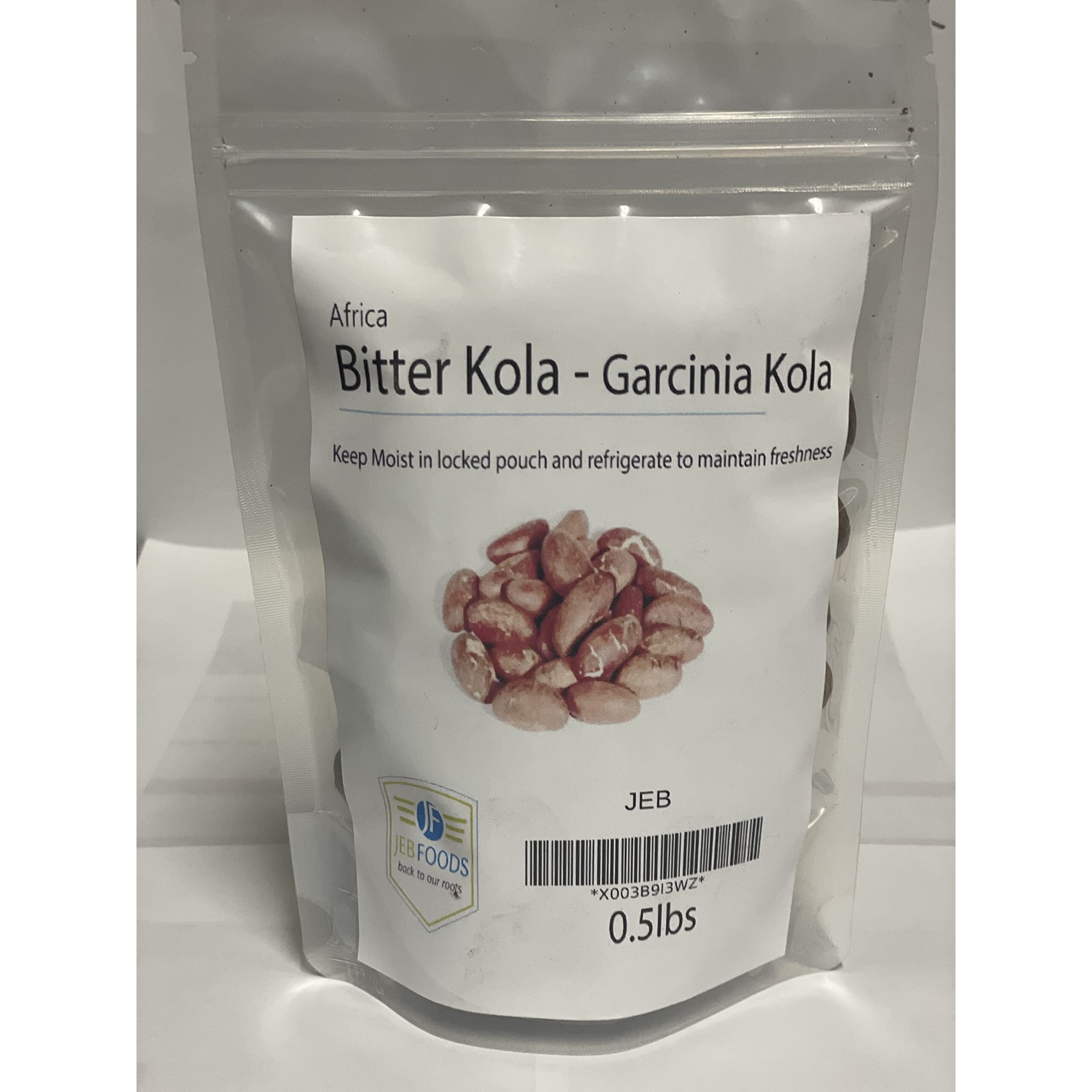 Jeb Foods African Bitter Kola Nuts, Bitter Kola Retro Garcinia, Petit Cola Nut, Obi Abata Cola Nut (8Oz)