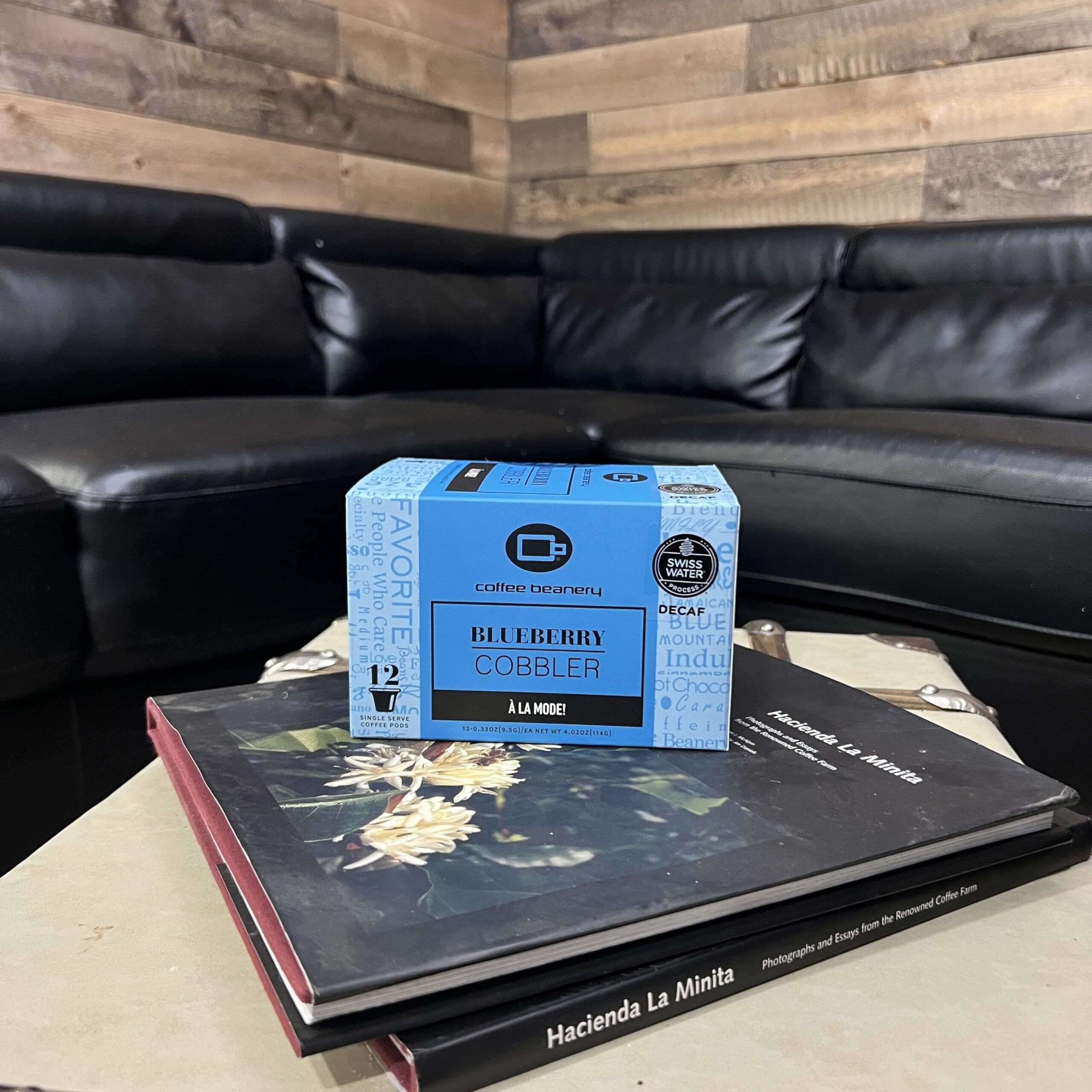 Blueberry Cobbler Decaf Coffee Pods By Coffee Beanery | 12Ct Flavored Decaf Coffee Pods Medium Roast Coffee Pods| 100% Specialty Arabica Coffee| Gourmet Coffee Pods