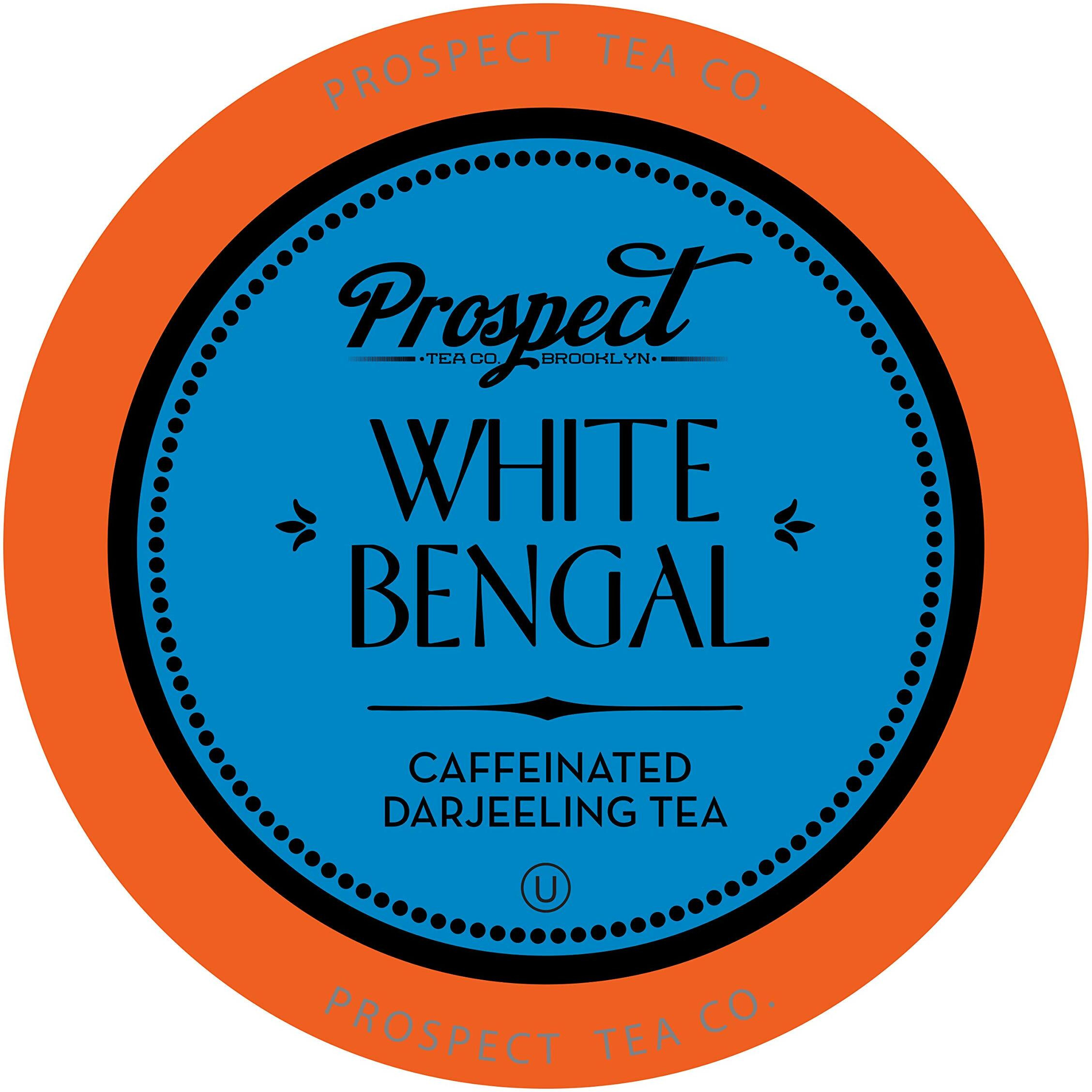 Prospect Tea White Bengal Darjeeling Tea Pods Compatible With K Cup Brewers Including 2.0, 40 Count
