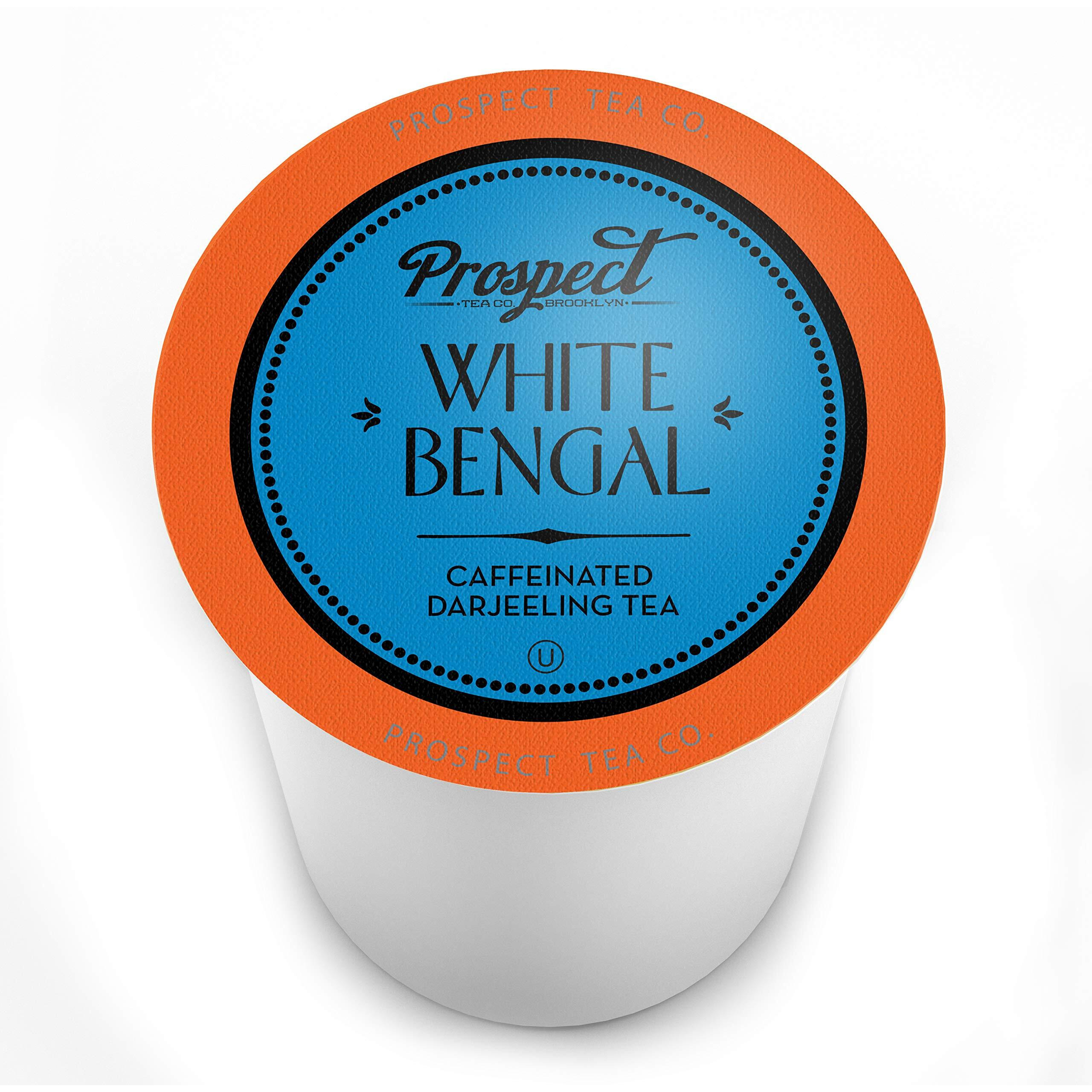 Prospect Tea White Bengal Darjeeling Tea Pods Compatible With K Cup Brewers Including 2.0, 40 Count