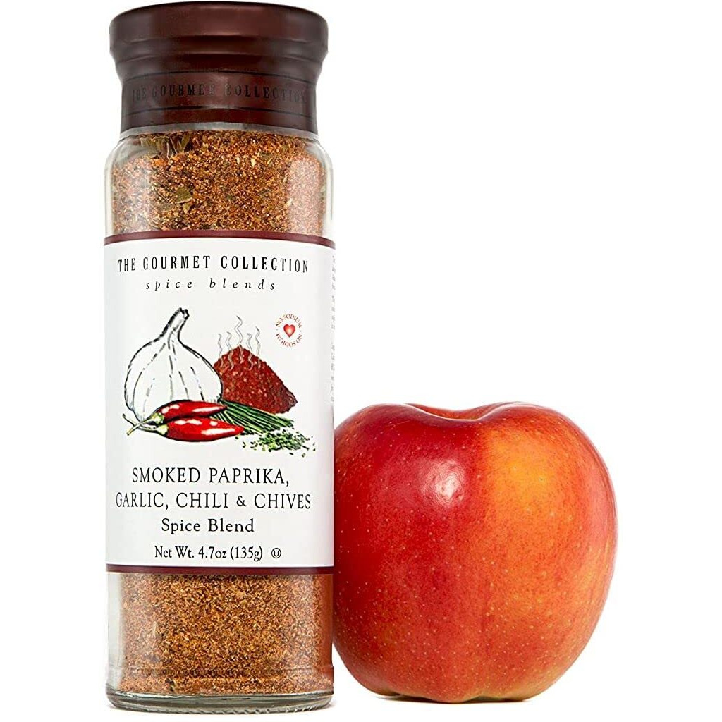 The Gourmet Collection, Smoked Paprika, Garlic, Chili & Chives Spice Blend-Salt Free Seasonings For Cooking Chicken, Beef, Pork, Fish