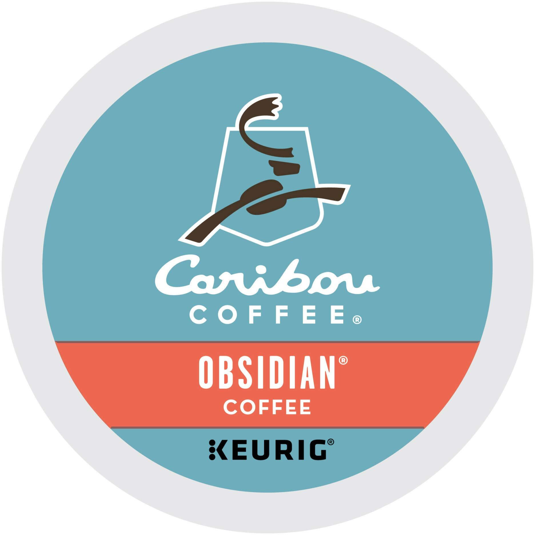 Caribou Coffee Obsidian, Single-Serve Keurig K-Cup Pods, Medium Roast Coffee, 72 Count