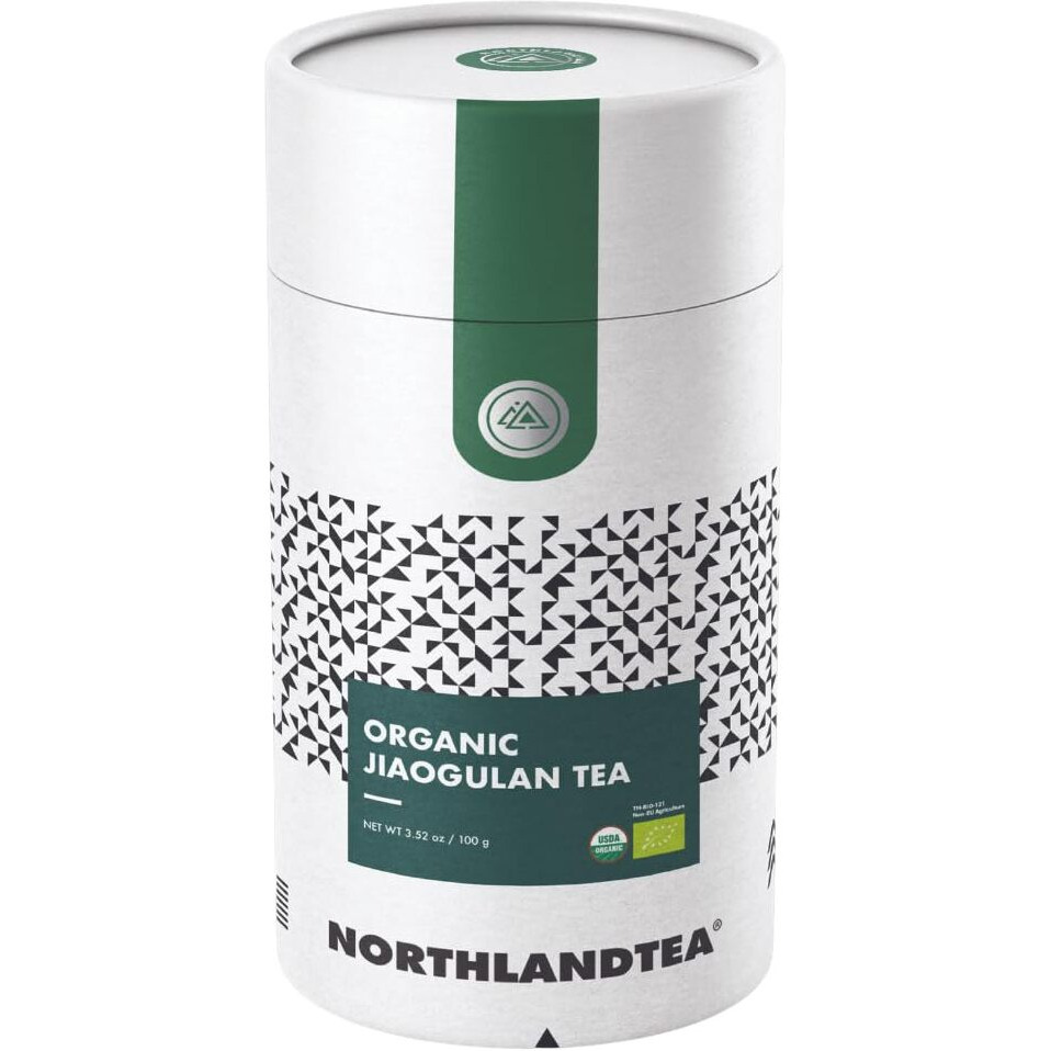 Organic Gynostemma Tea - Jiaogulan Tea 3.52 Oz - Certified Usda & Eu Organic - Loose Leaf - Caffeine Free - Directly From Thailand Local Farmer - Eternal Life Herb - Northlandtea