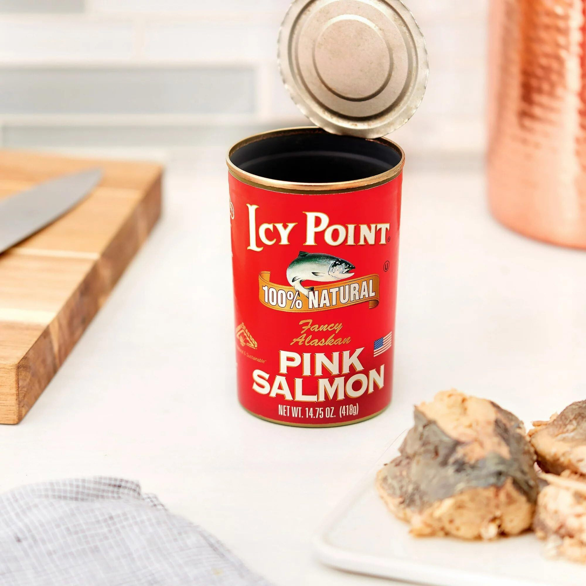 Icy Point Alaska Pink Salmon, 14.75-Ounce Cans (Pack Of 8)