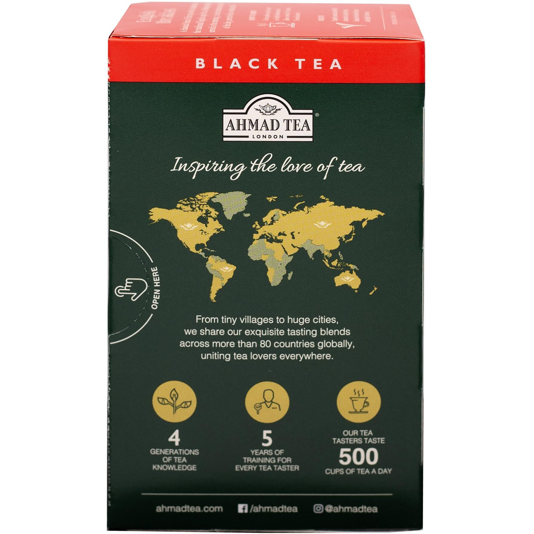 Ahmad Tea Black Tea, English Breakfast Teabags, 20 Ct (Pack Of 6) - Caffeinated & Sugar-Free