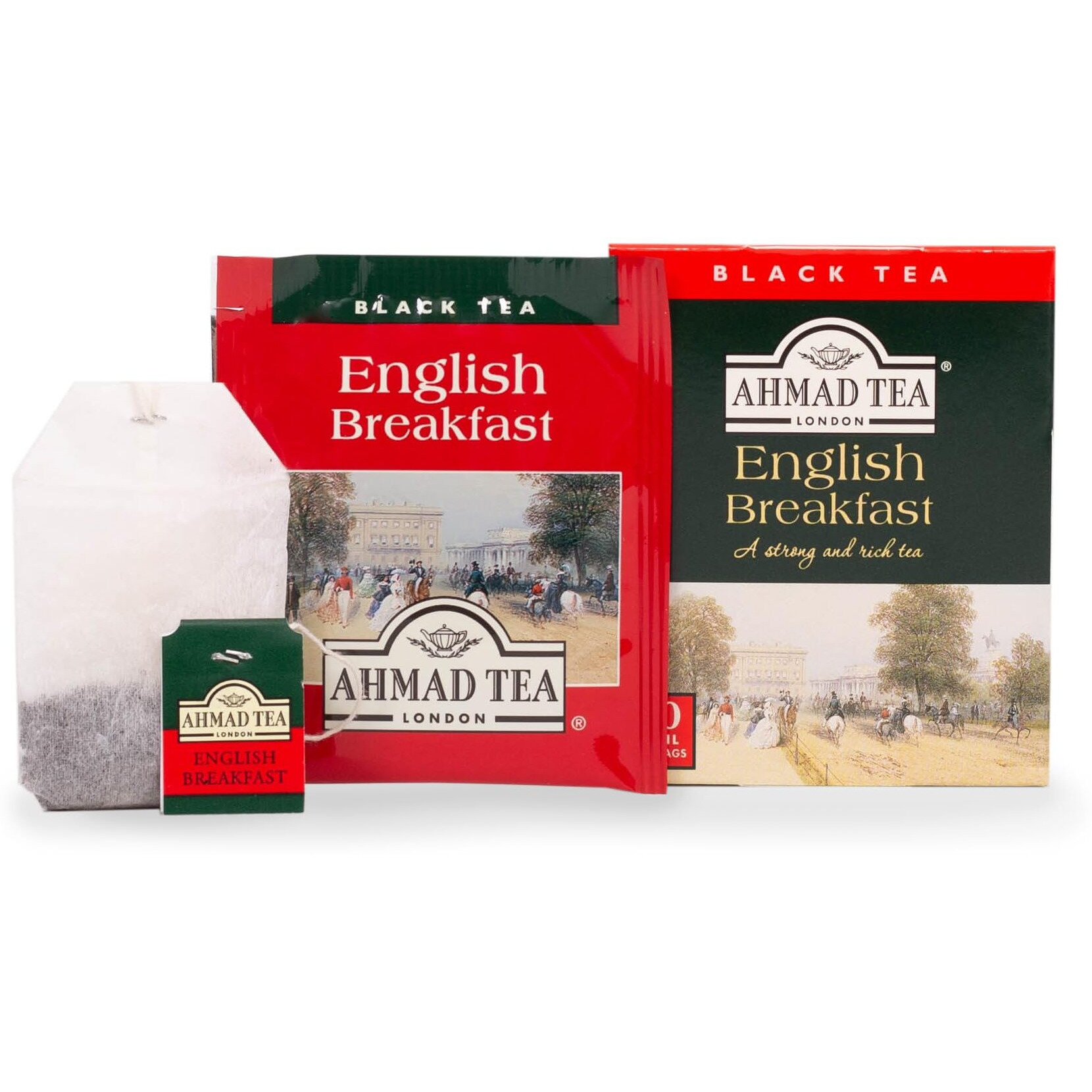 Ahmad Tea Black Tea, English Breakfast Teabags, 20 Ct (Pack Of 6) - Caffeinated & Sugar-Free