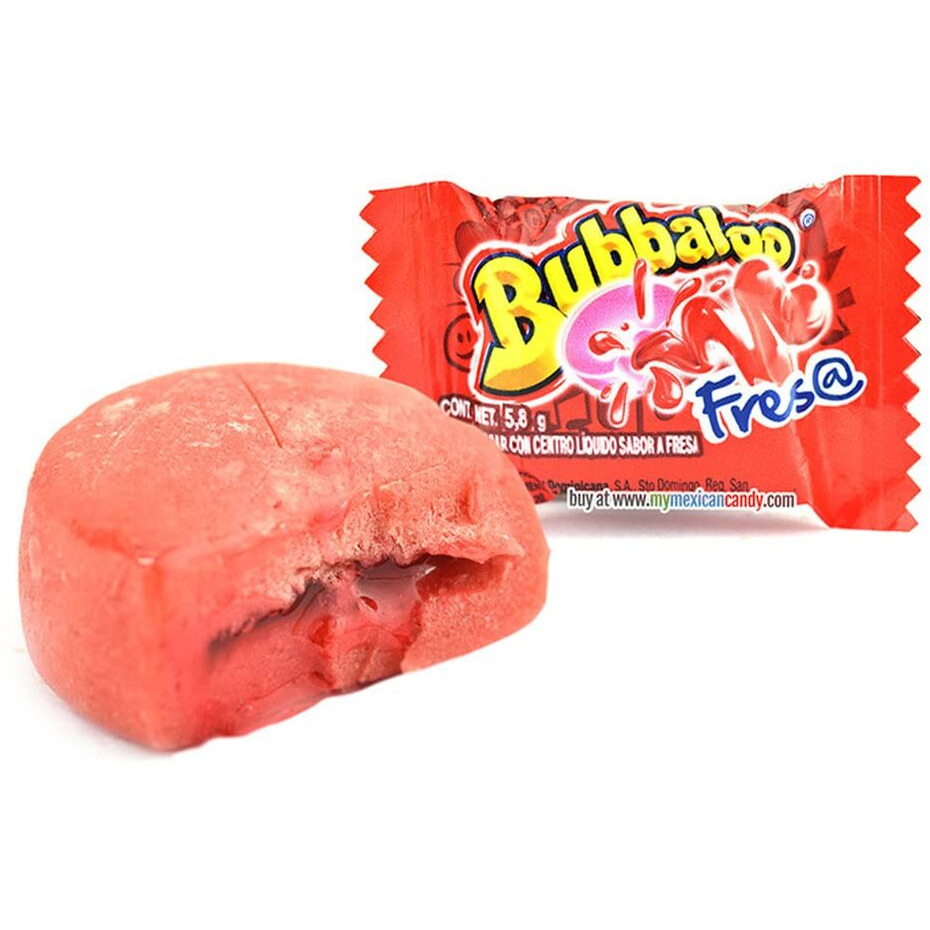 Bubbaloo Mexican Bubble Gum Variety Pack, 150 Pcs. Authentic Bubblegum Fruit Flavors, Banana, Strawberry, And Blueberry, By Don Turinos