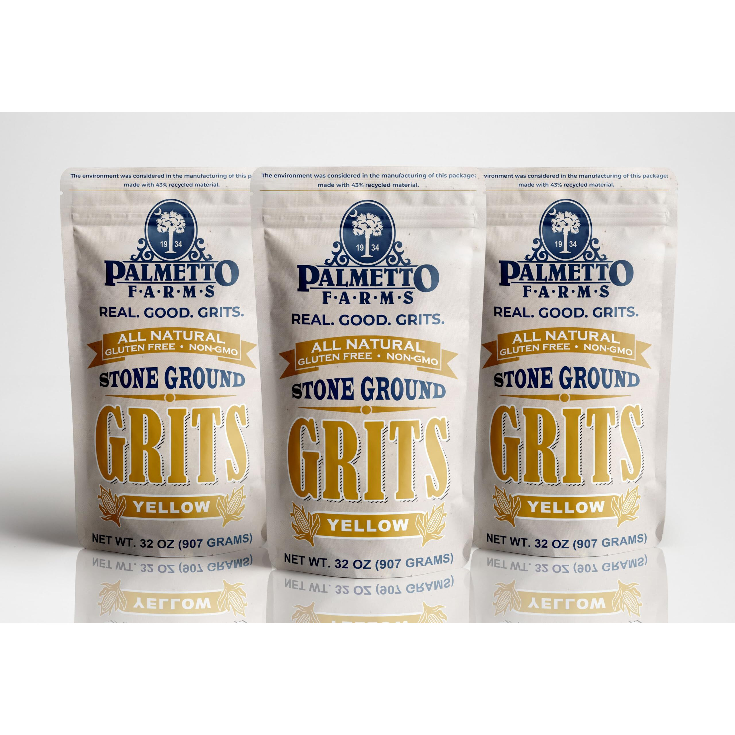 Palmetto Farms Yellow Grits 3 Pack