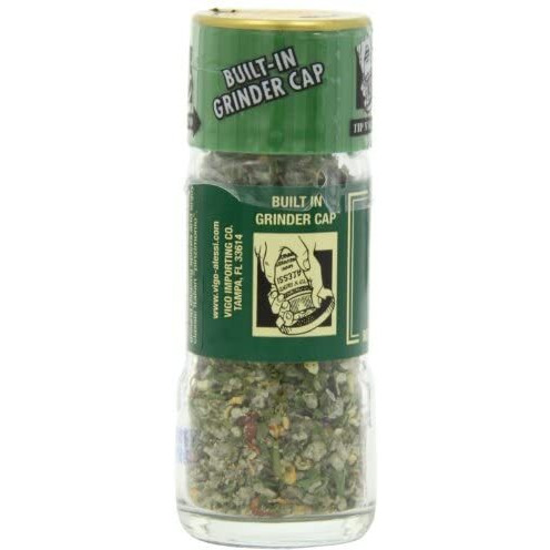 Alessi Herb & Seasoning Grinder, Dipping Spices For Olive Oil, Tip N' Grind (Garlic, 0.76 Ounce (Pack Of 6))
