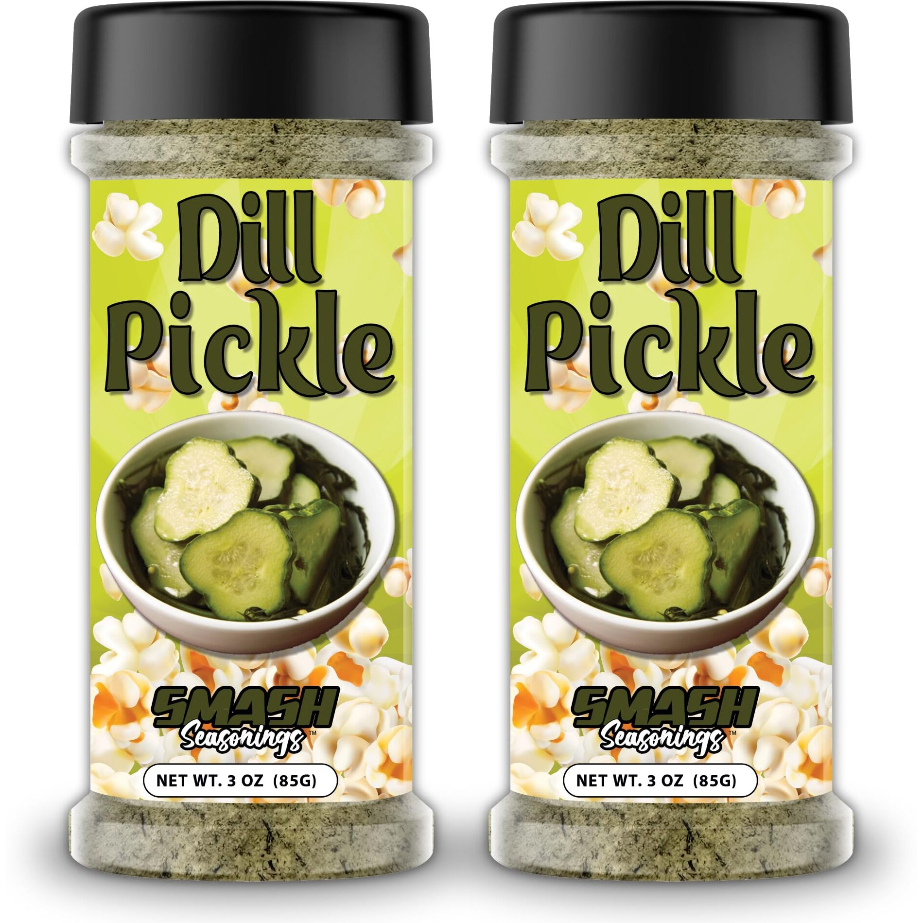 Smash Seasonings Dill Pickle Popcorn Seasoning - 2 Pack Of Delicious Popcorn Seasoning In A Shaker Bottle 3Oz