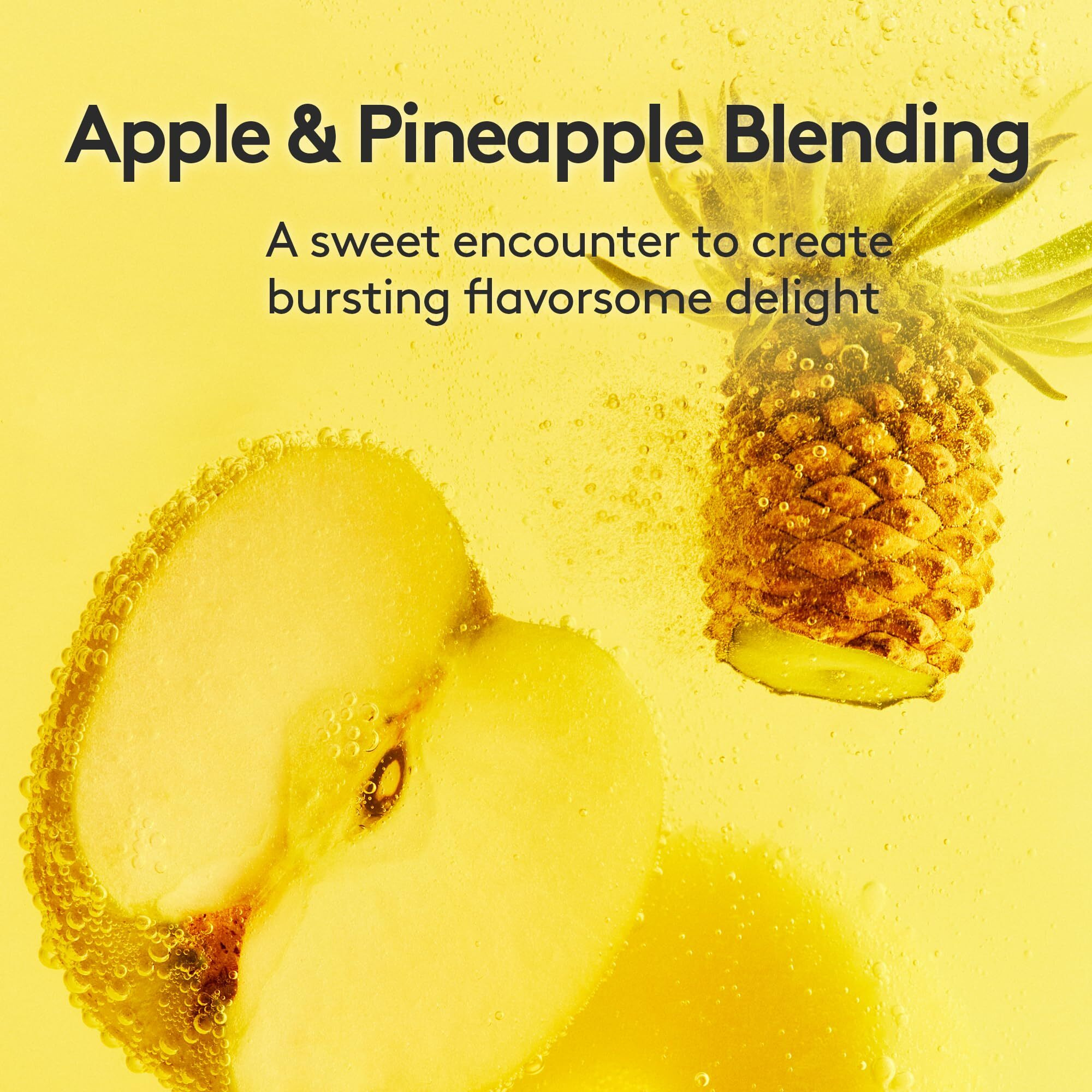 Osulloc Kombucha Tea Applepine (Pineapple & Apple), Electrolytes Powder & Hydration Drinks Packets, No Added Sugar, 10 Sticks, 1.76Oz