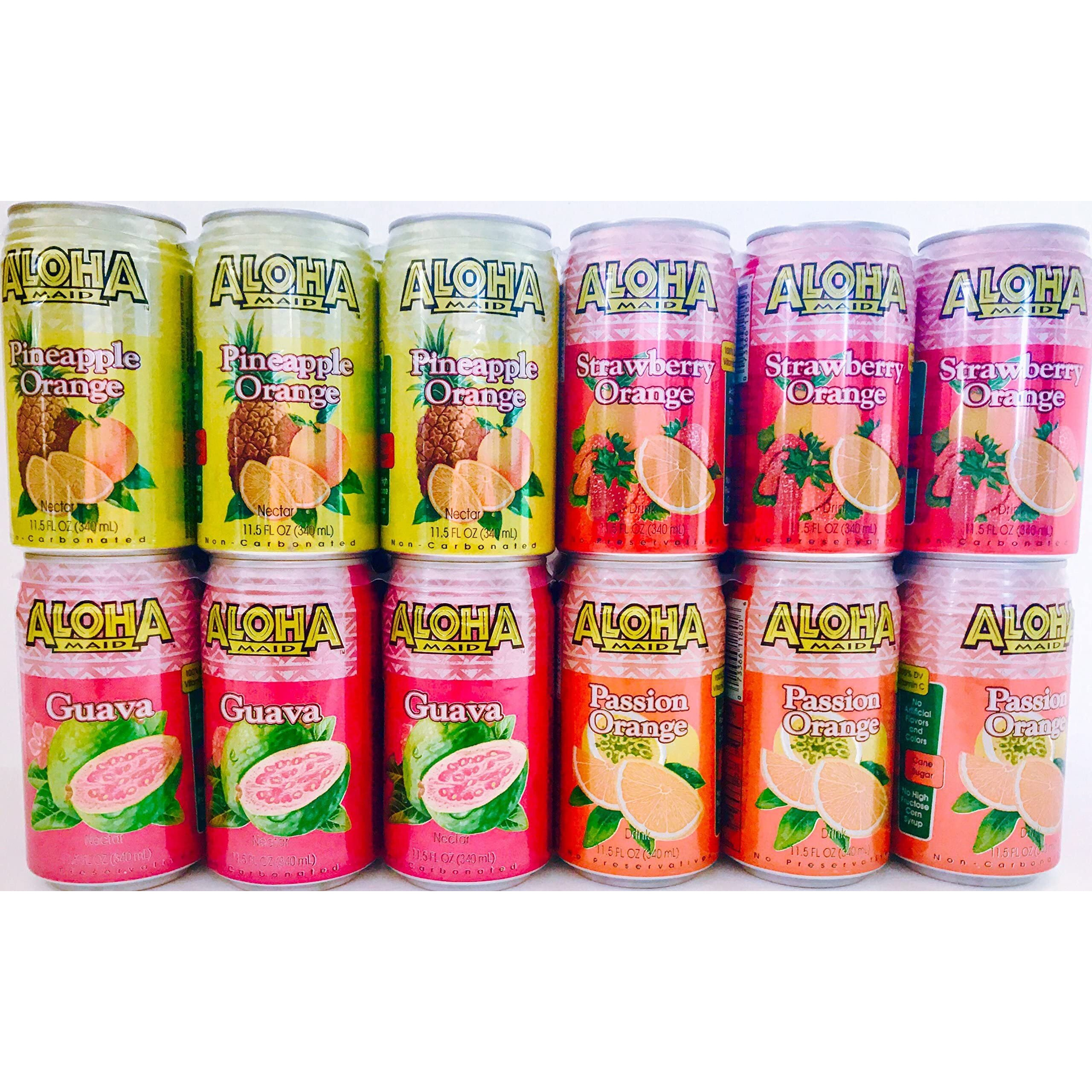 Aloha Maid Juice 11.5-Ounce (Pack Of 24) (Assorted Pack)