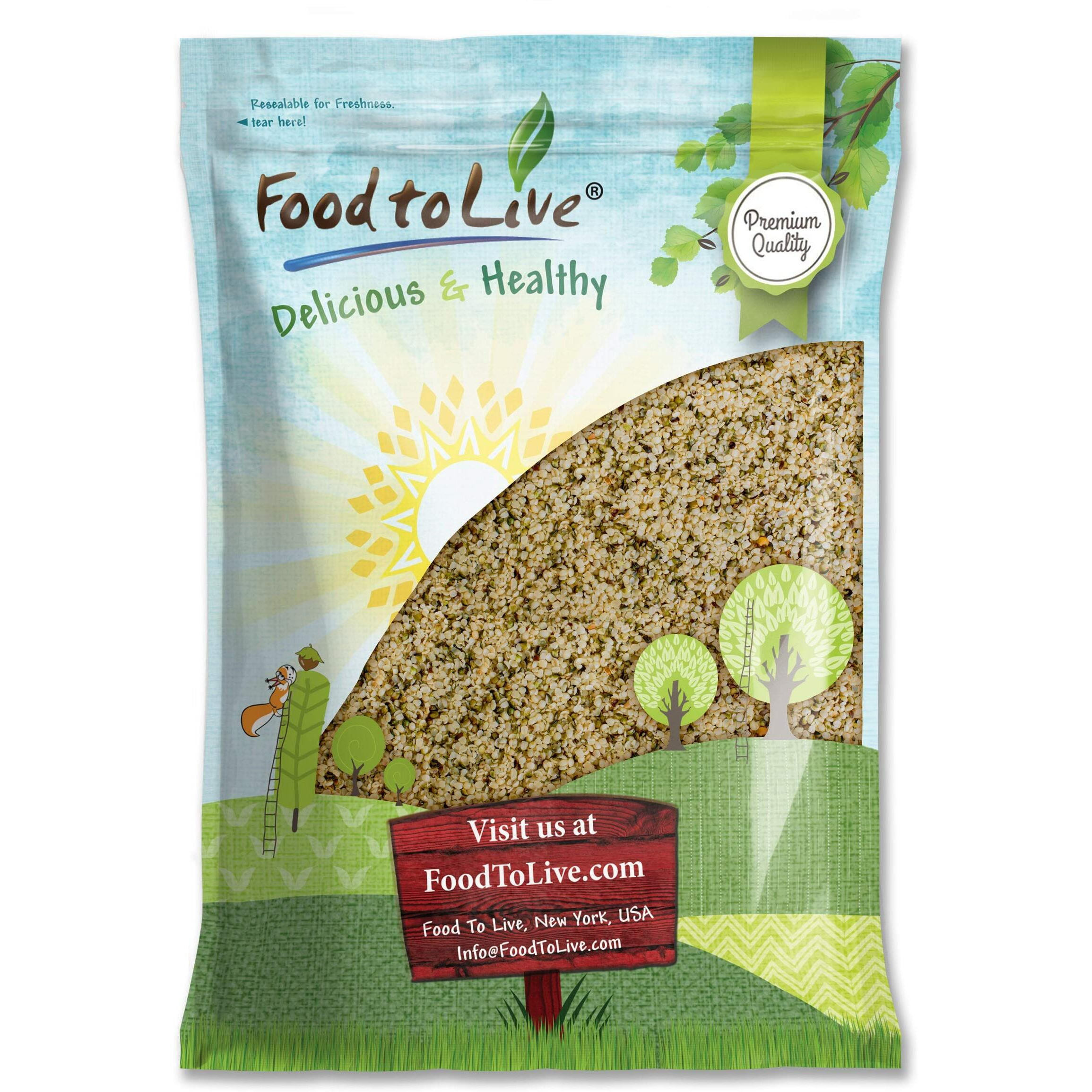 Food To Live Canadian Hemp Seeds, 8 Pounds - Raw Hearts, Hulled, Shelled, Kosher, Bulk, Vegan Superfood, Keto And Paleo Friendly, Rich In Protein, Omegas 3 & 6, And Manganese, Great For Yogurts