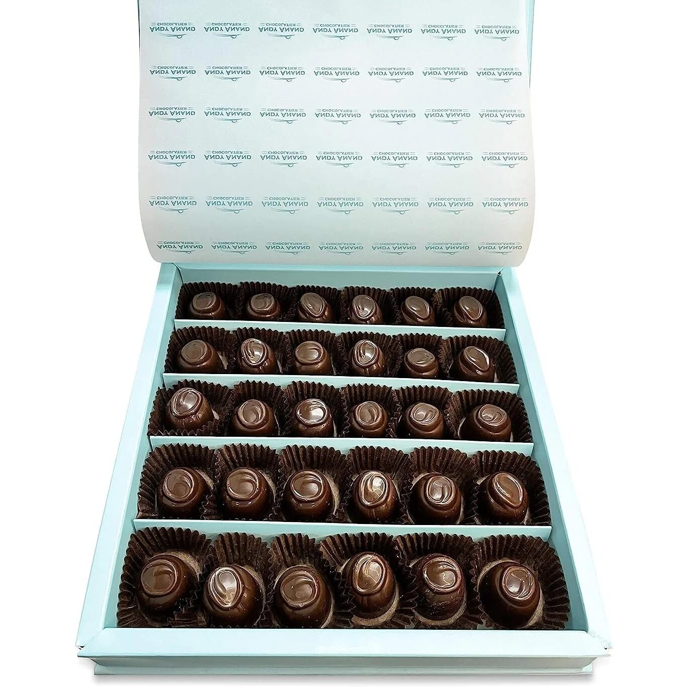 Andy Anand Vegan Belgian Dark Chocolate Cherry Cordials | Luxurious Gift Box | Indulgent, Decadent, Amazingly Delicious | Whole Cherry, Exploding With Flavor (24 Pcs)