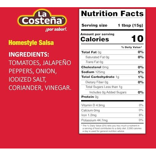 La Costea Homestyle Salsa, 7.76 Ounce Can (Pack Of 24)