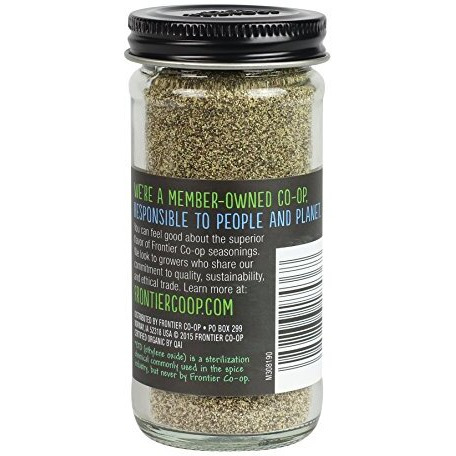 Frontier Co-Op Organic Fine Ground Black Pepper, 1.8 Ounce Bottle, Full-Bodied Flavor And Aroma, Kosher