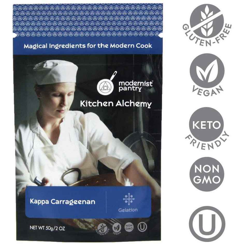 Pure Refined Kappa Carrageenan  Non-Gmo  Vegan  Ou Kosher Certified - 50G/2Oz (The Original Recommended For Vegan Cheese)