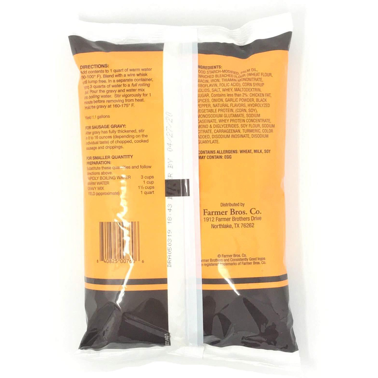 Farmer Brothers Instant Country Gravy Mix, 1.5 Lb Bag