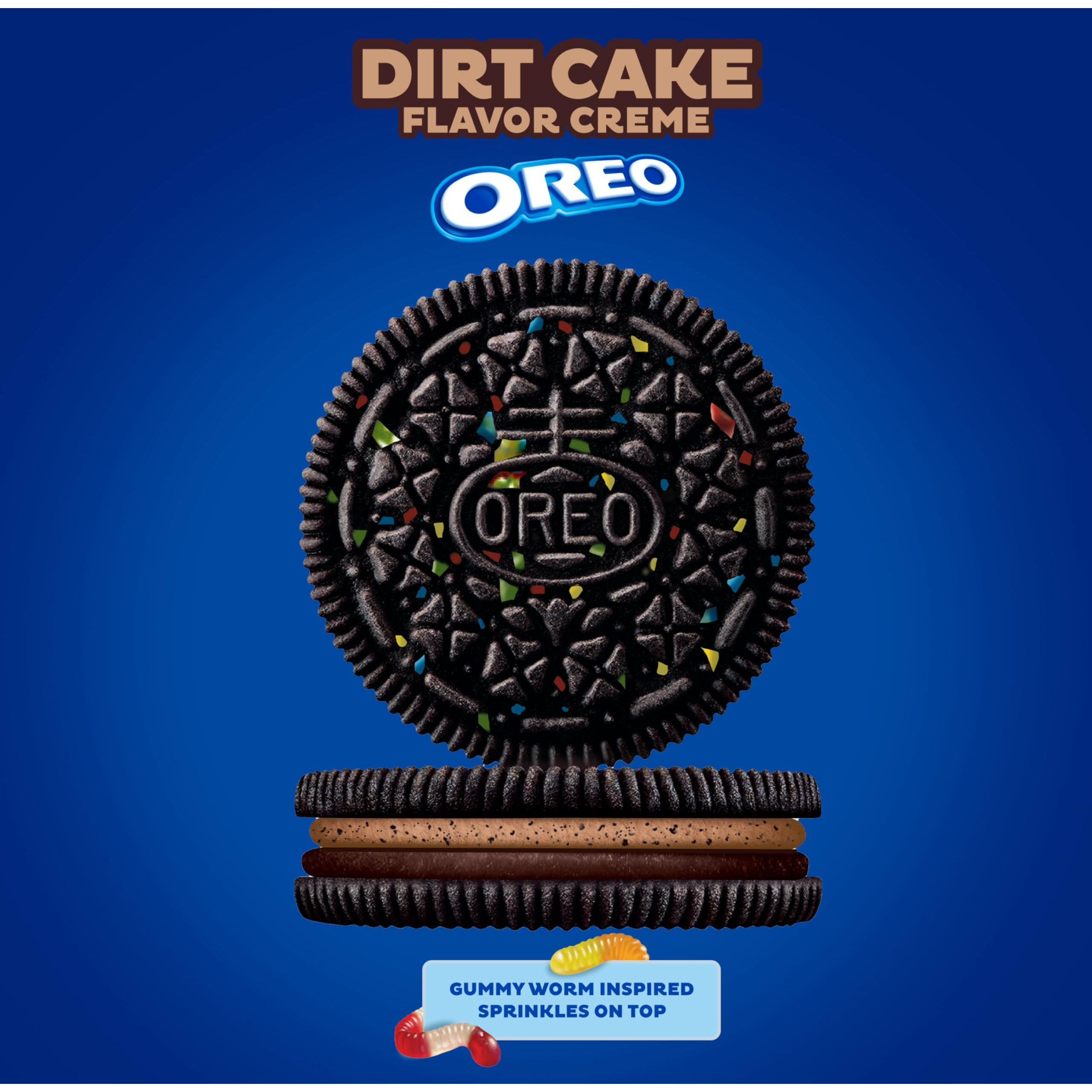 Oreo Dirt Cake Chocolate Sandwich Cookies, Limited Edition, 10.68 Oz