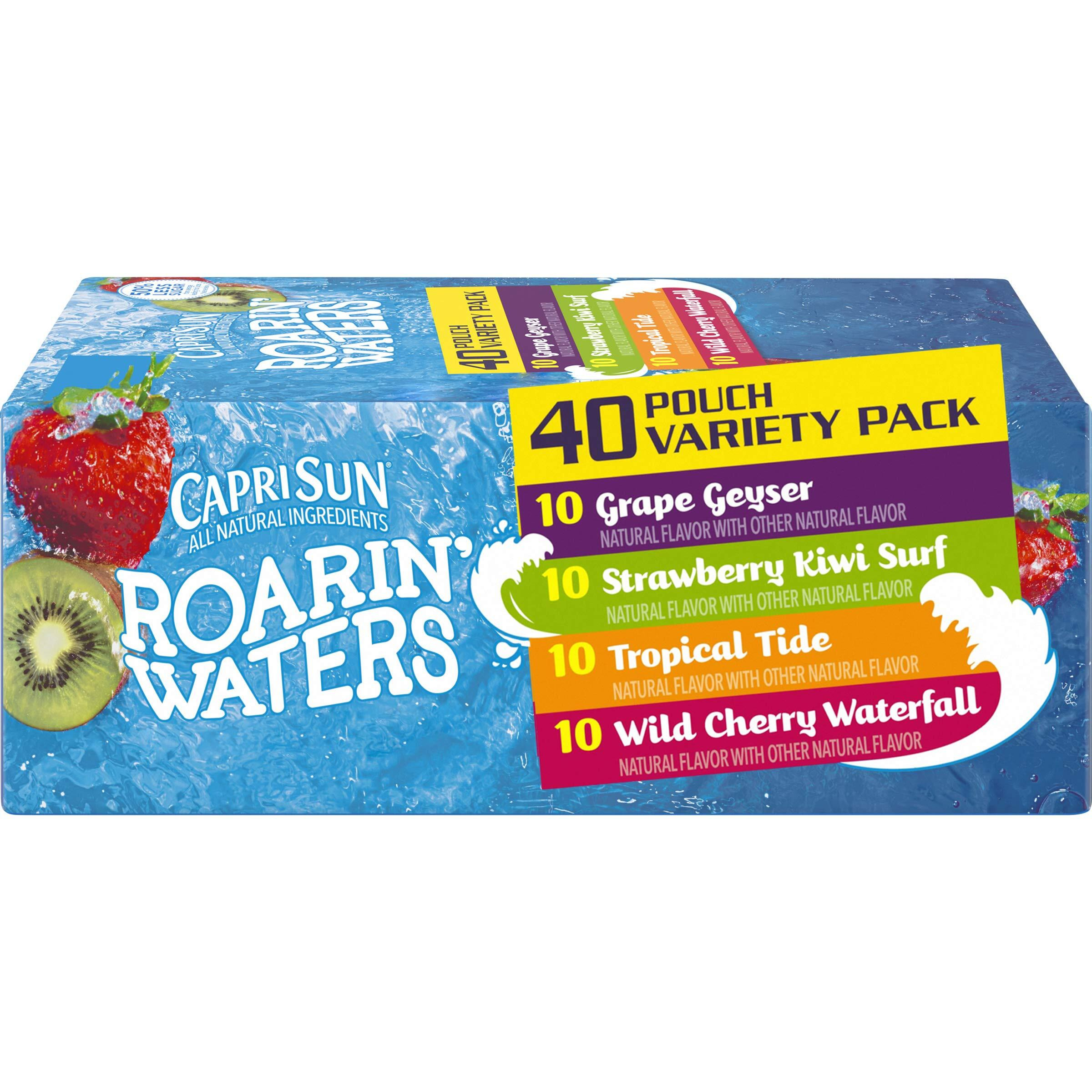 Capri Sun Roaring Waters Juice Box, 60 Ounce - 40 Count