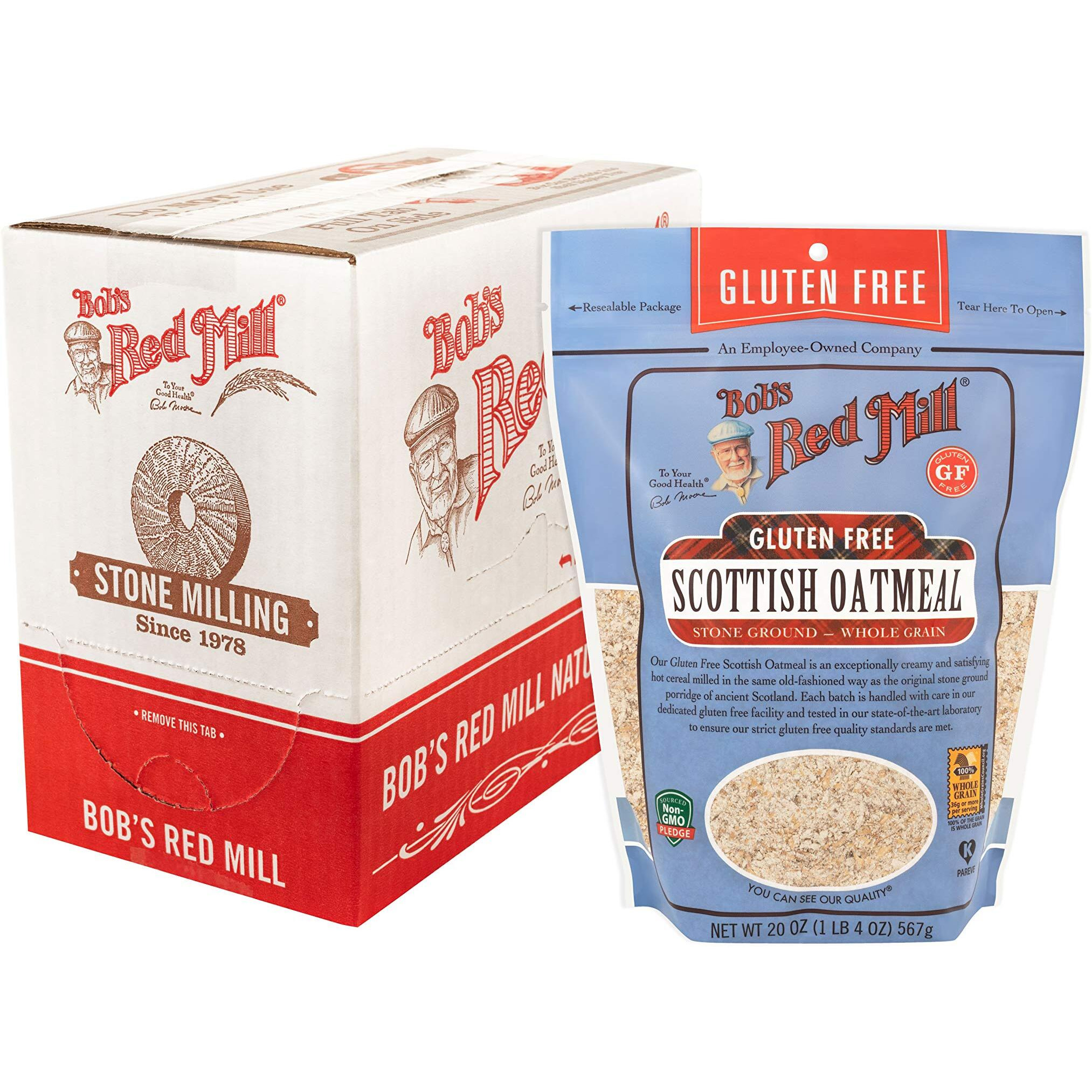 Bob's Red Mill Gluten Free Scottish Oatmeal, 20-Ounce (Pack Of 4)